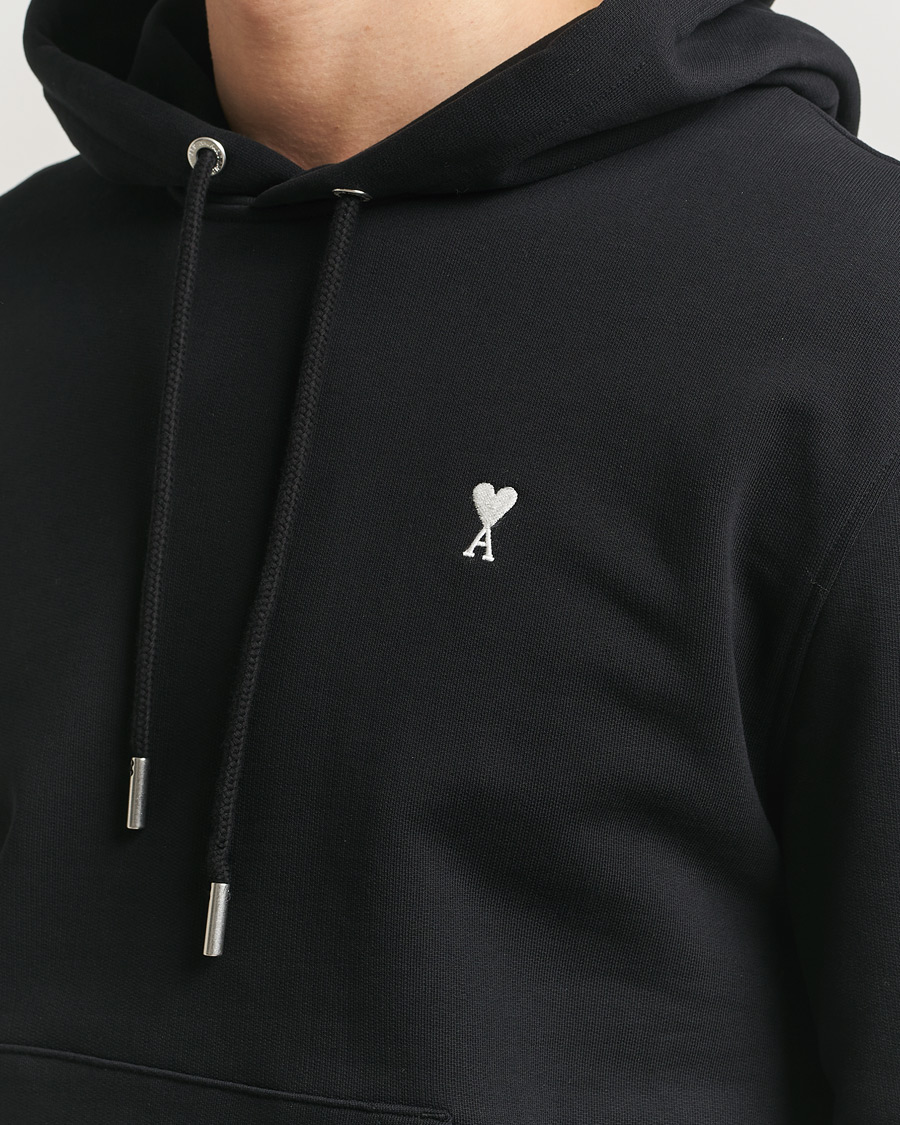 Herre | Trøjer | AMI | Contrast Heart Logo Hoodie Black
