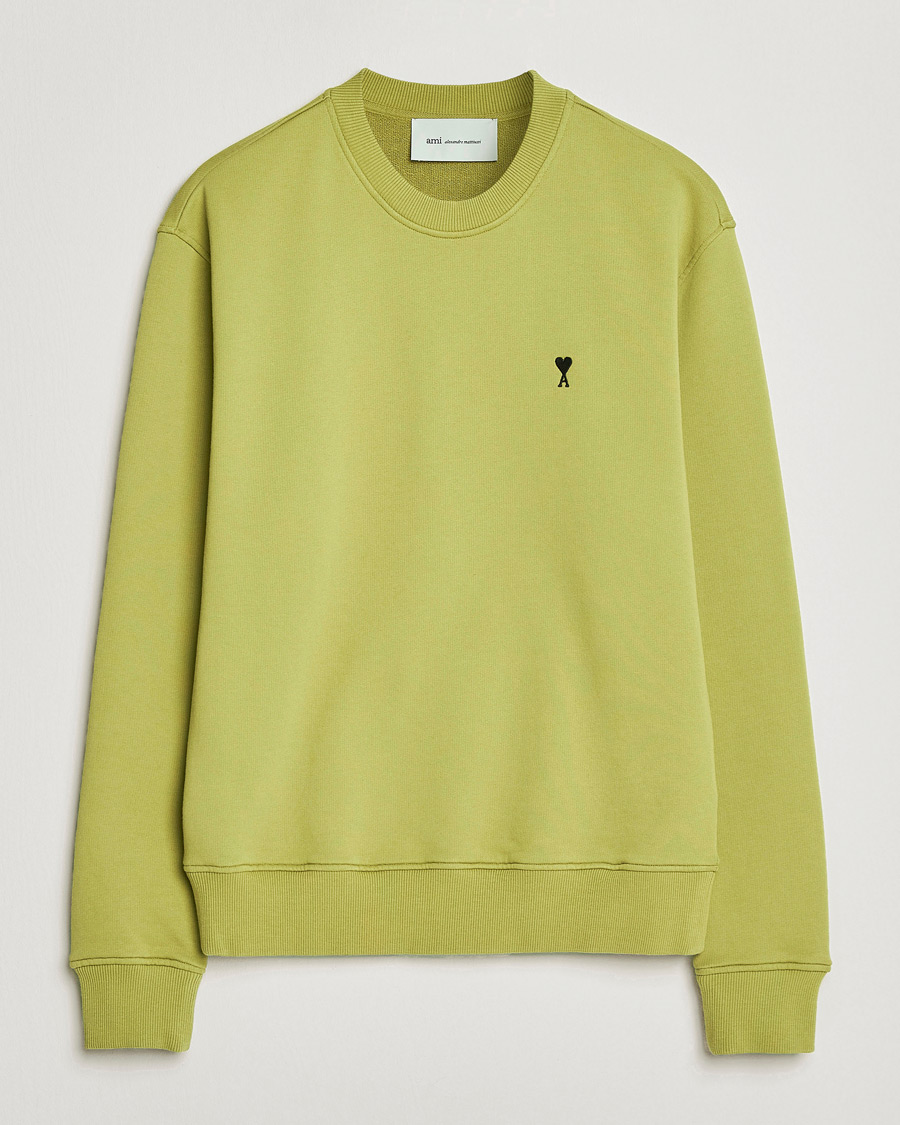 Herre | Trøjer | AMI | Contrast Heart Logo Sweatshirt Matcha