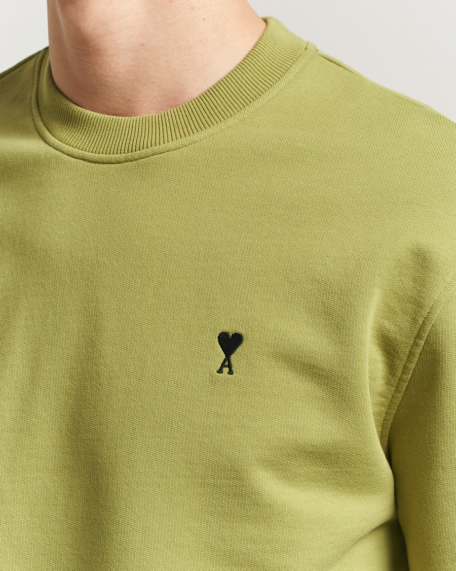 Herre | Trøjer | AMI | Contrast Heart Logo Sweatshirt Matcha