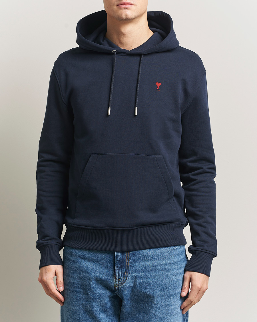 Herre | Trøjer | AMI | Heart Logo Hoodie Navy