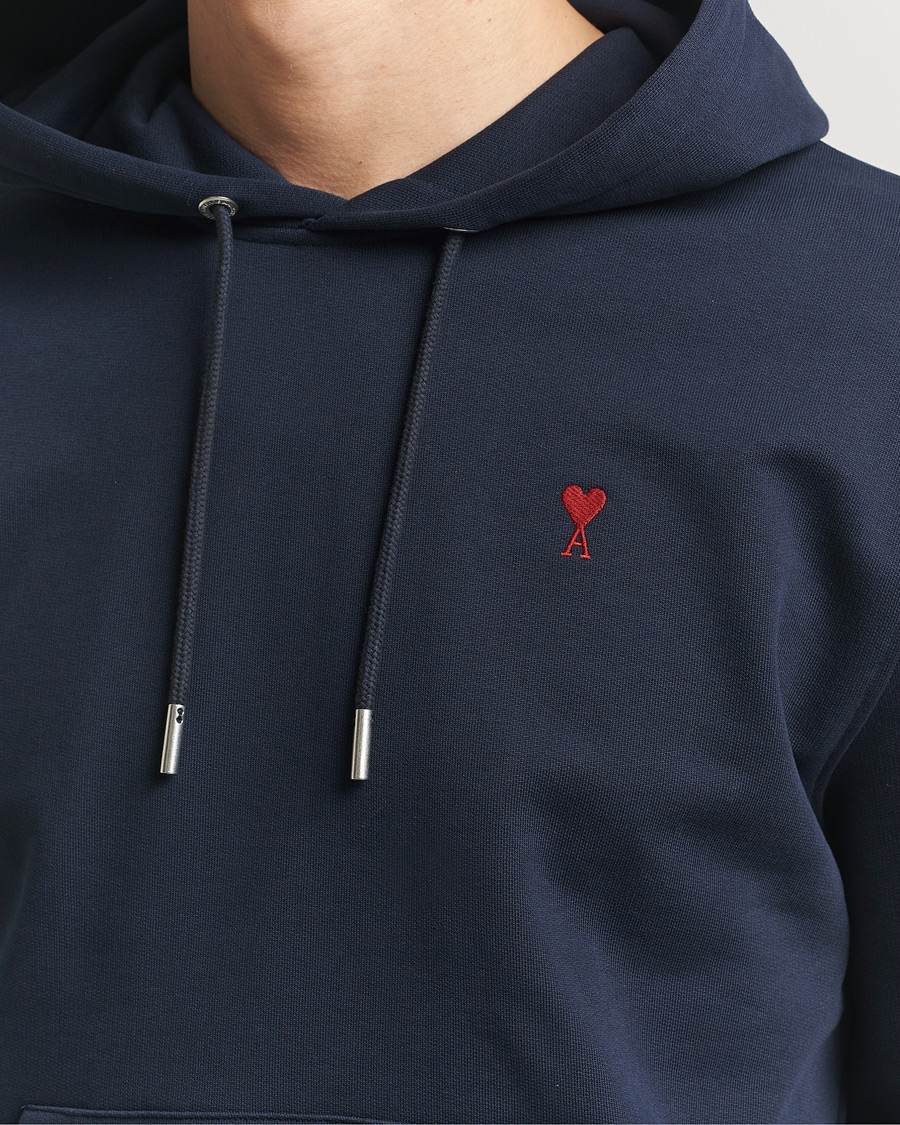 Herre | Trøjer | AMI | Heart Logo Hoodie Navy