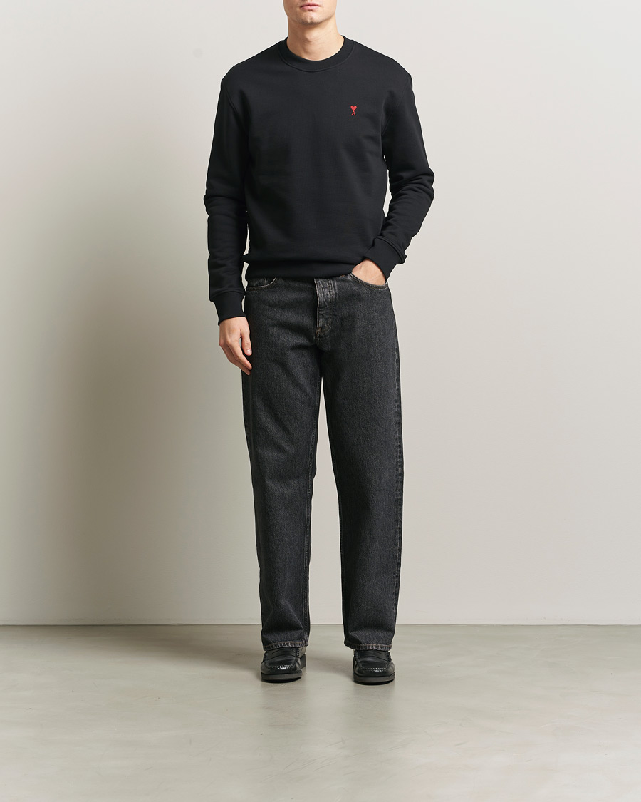 Herre | Trøjer | AMI | Heart Logo Sweatshirt Black