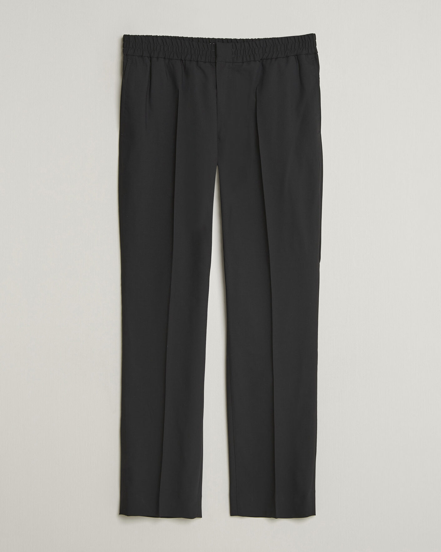 Herre | Bukser | AMI | Wool Drawstring Trousers Black