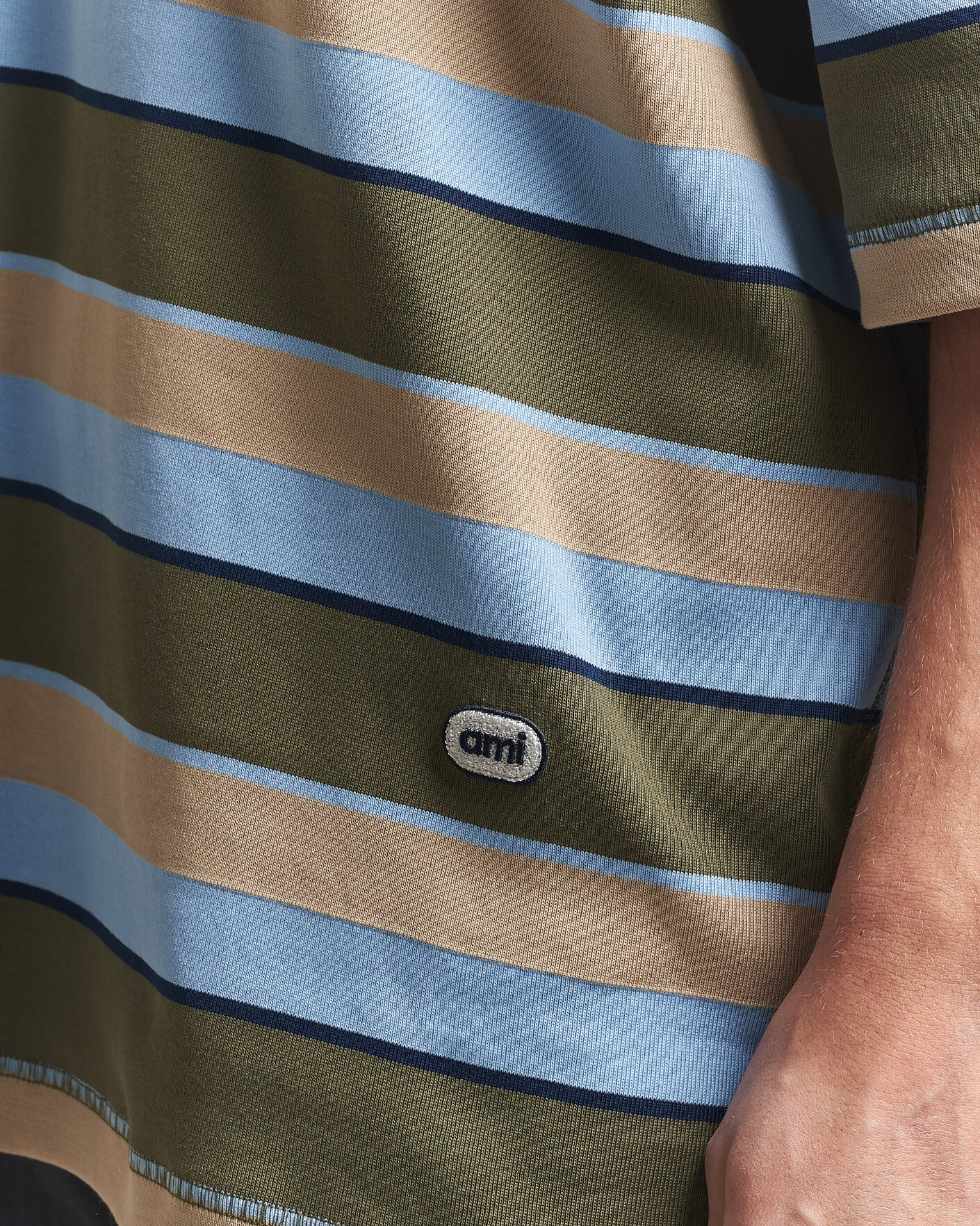 Herre | Polotrøjer | AMI | Oversize Fit Striped Polo Multi
