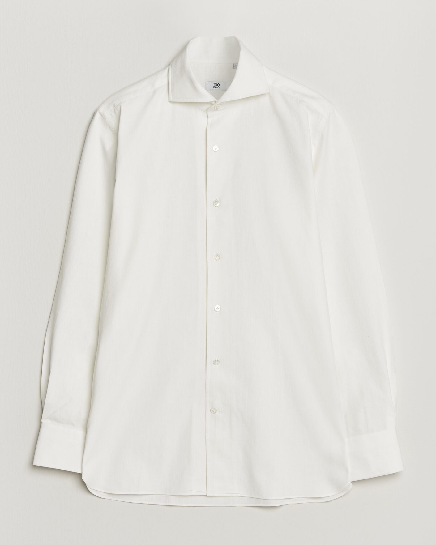 Herre | Skjorter | 100Hands | Washed Japanese Denim Shirt Off White