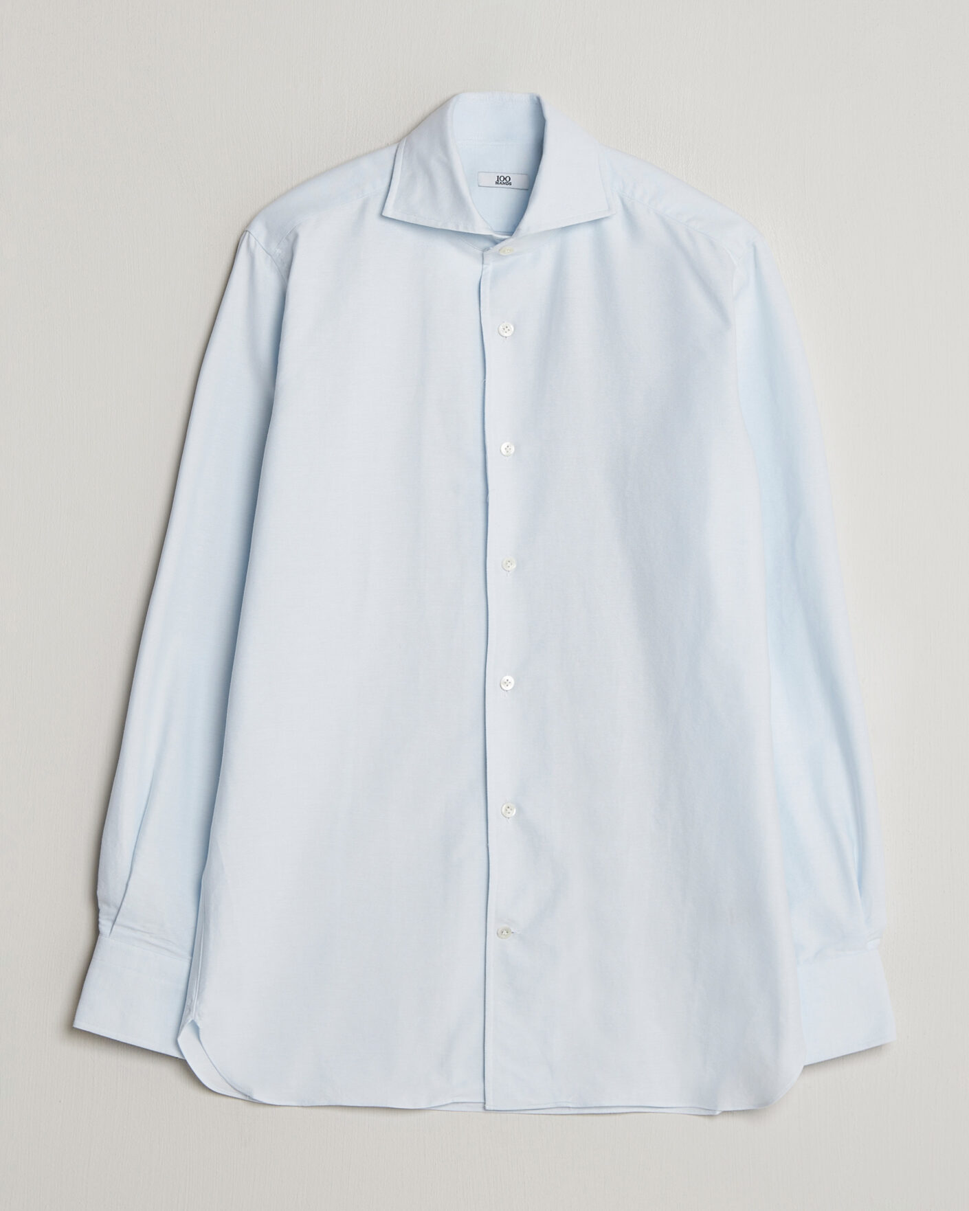 Herre | Skjorter | 100Hands | Washed Oxford Shirt Light Blue