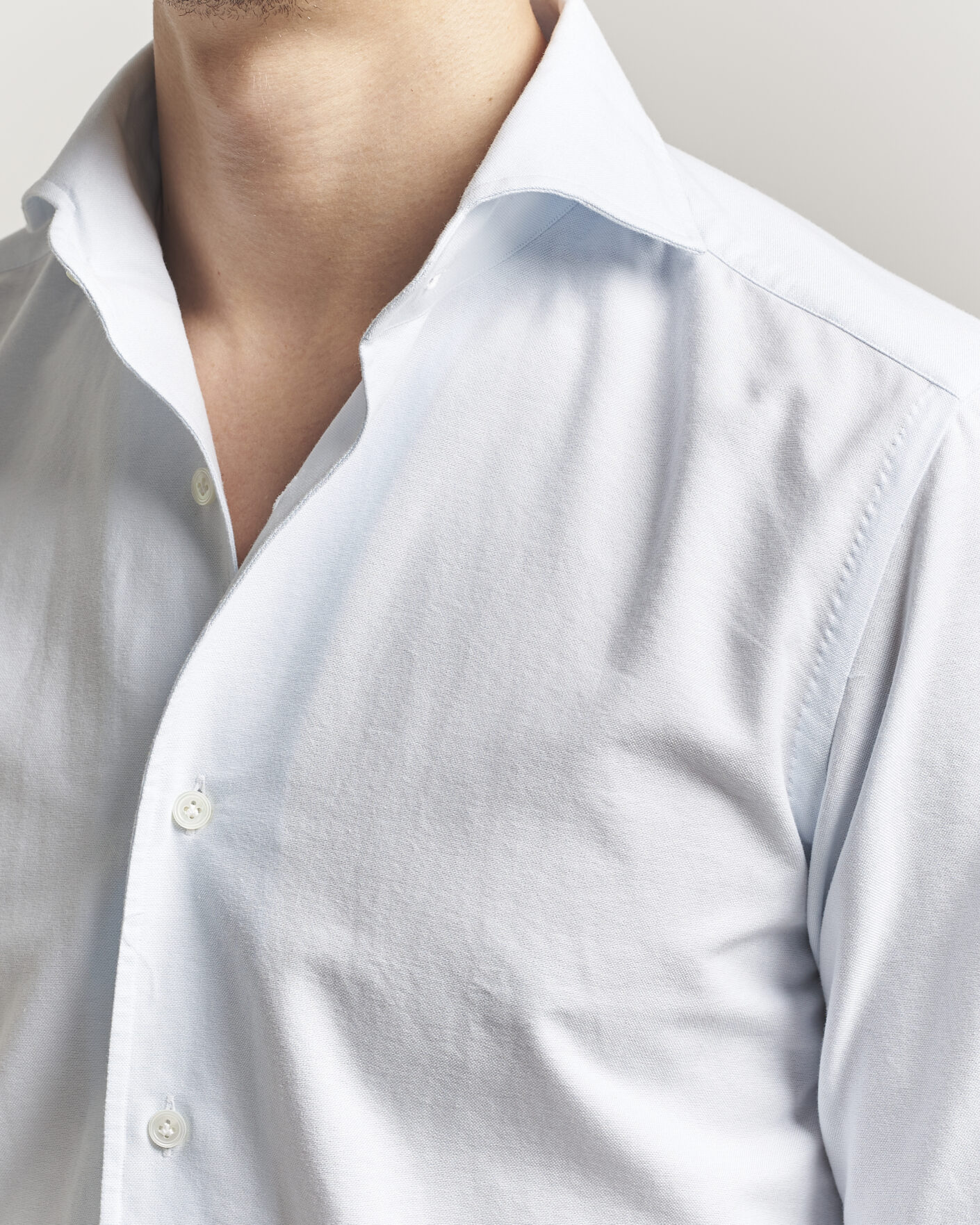 Herre | Skjorter | 100Hands | Washed Oxford Shirt Light Blue