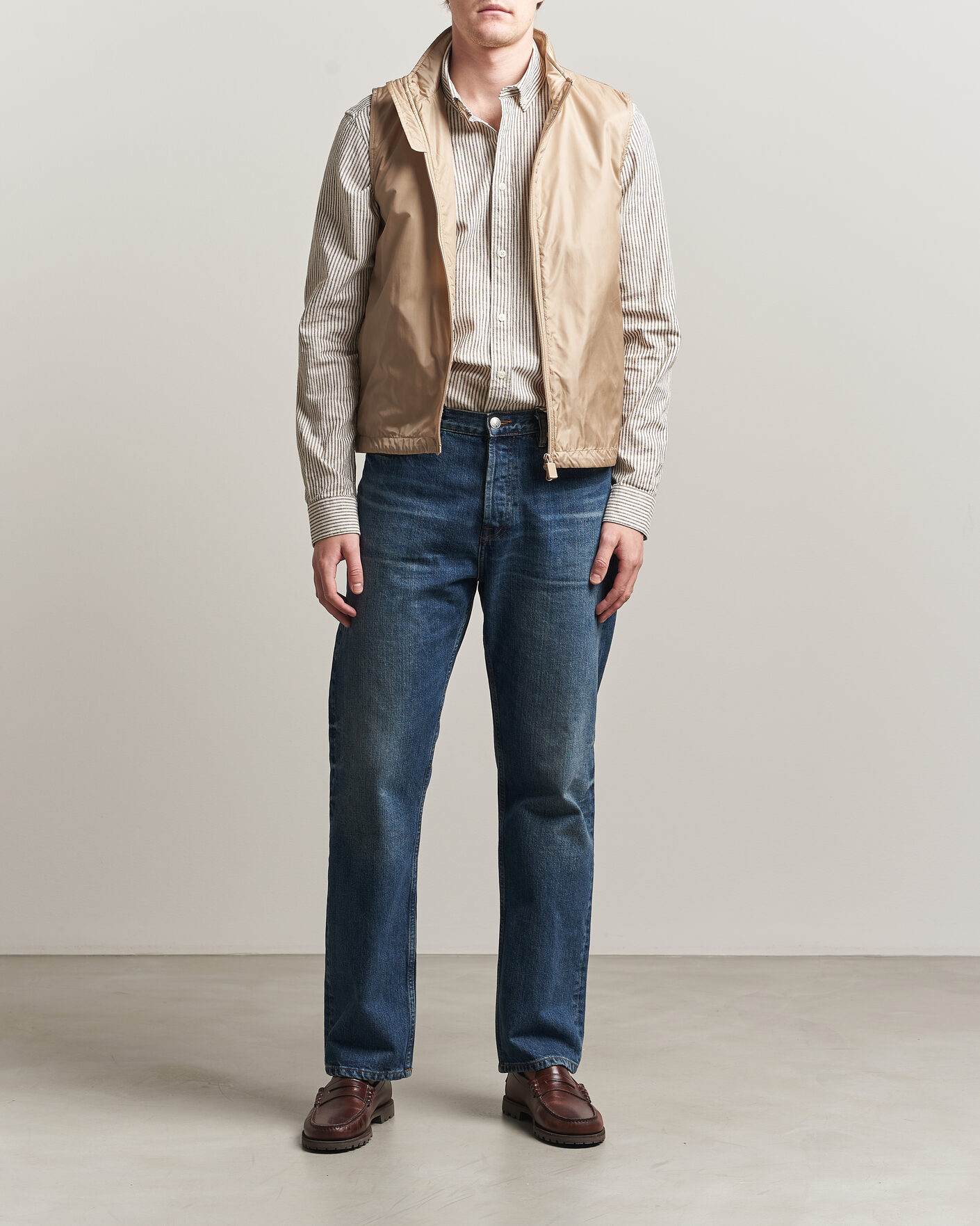 Herre | Veste | Aspesi | Vernes Nylon Gilet Beige