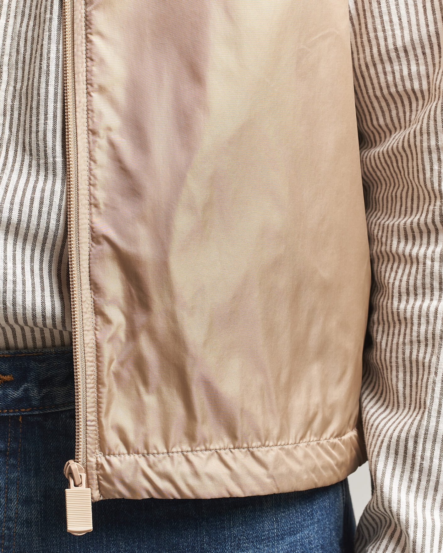 Herre | Veste | Aspesi | Vernes Nylon Gilet Beige