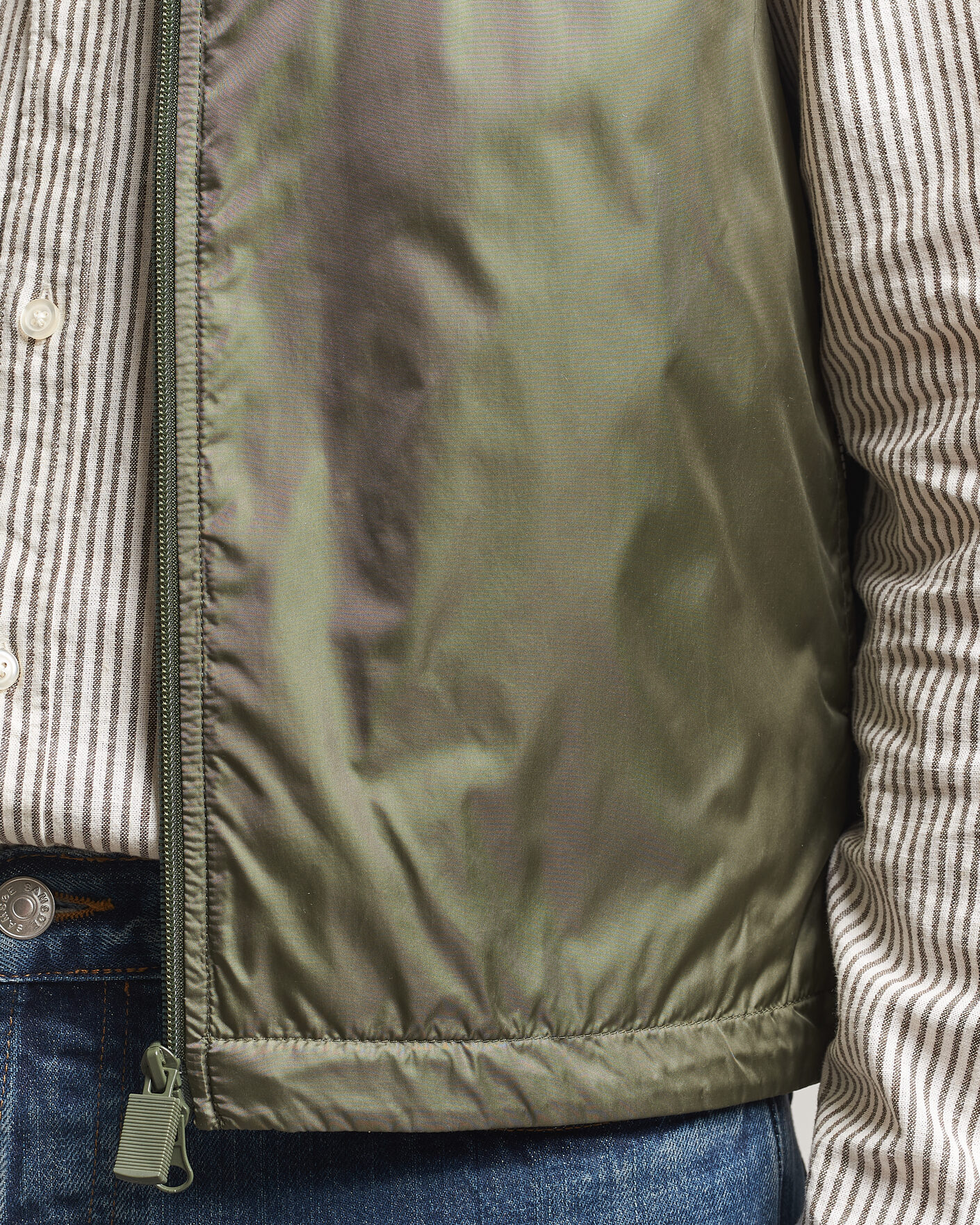 Herre | Veste | Aspesi | Vernes Nylon Gilet Olive