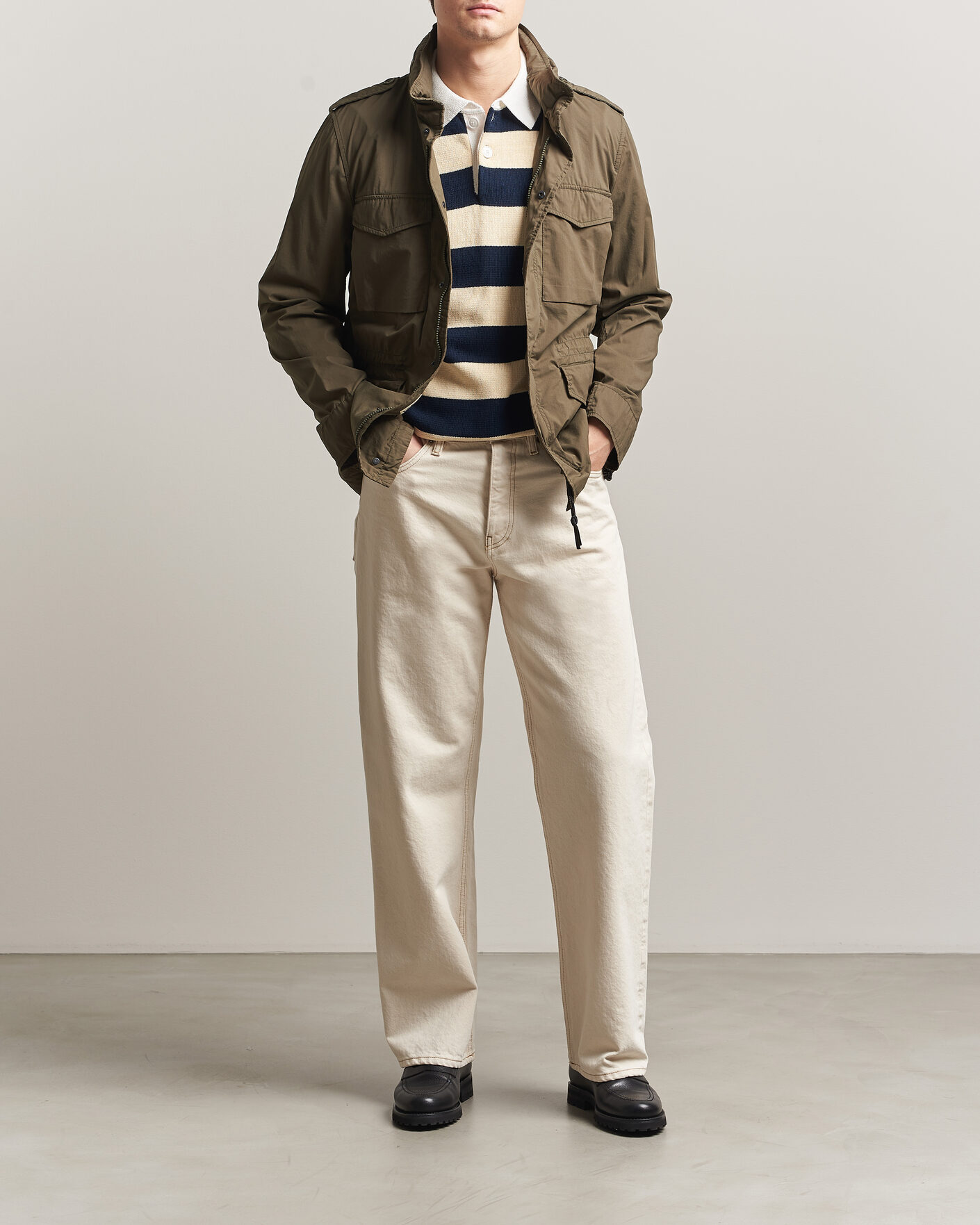 Herre | Jakker | Aspesi | Lightweight Cotton Field Jacket Military