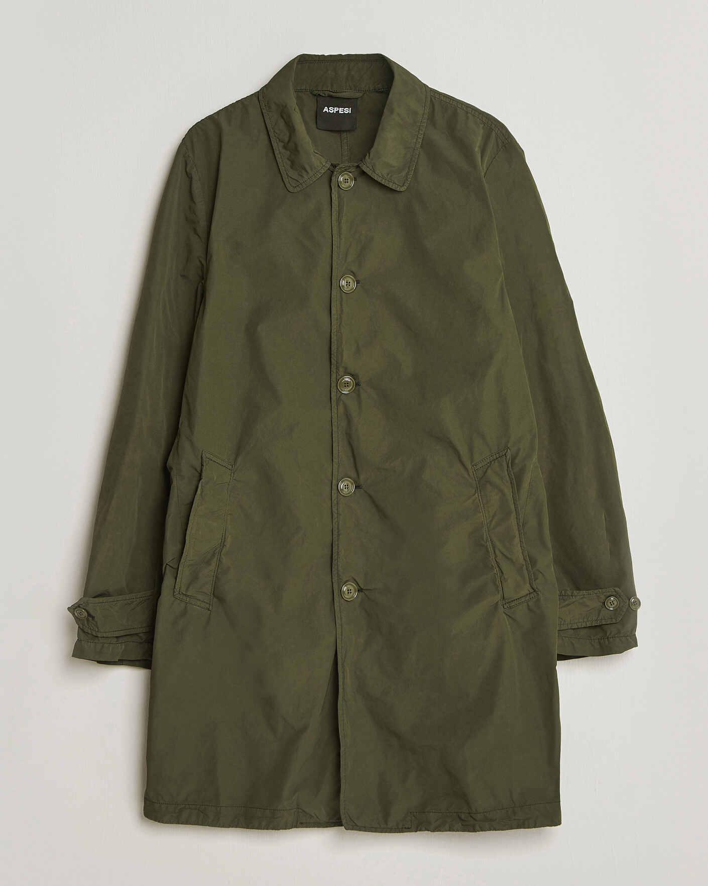 Herre | Jakker | Aspesi | Garment Dyed Lemon Coat Military
