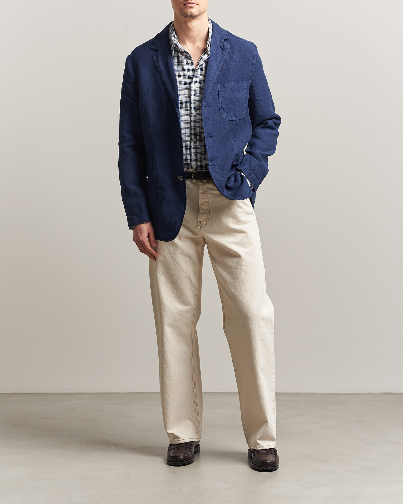 Herre | Blazere & jakker | Aspesi | Samuraki Linen Blazer Navy