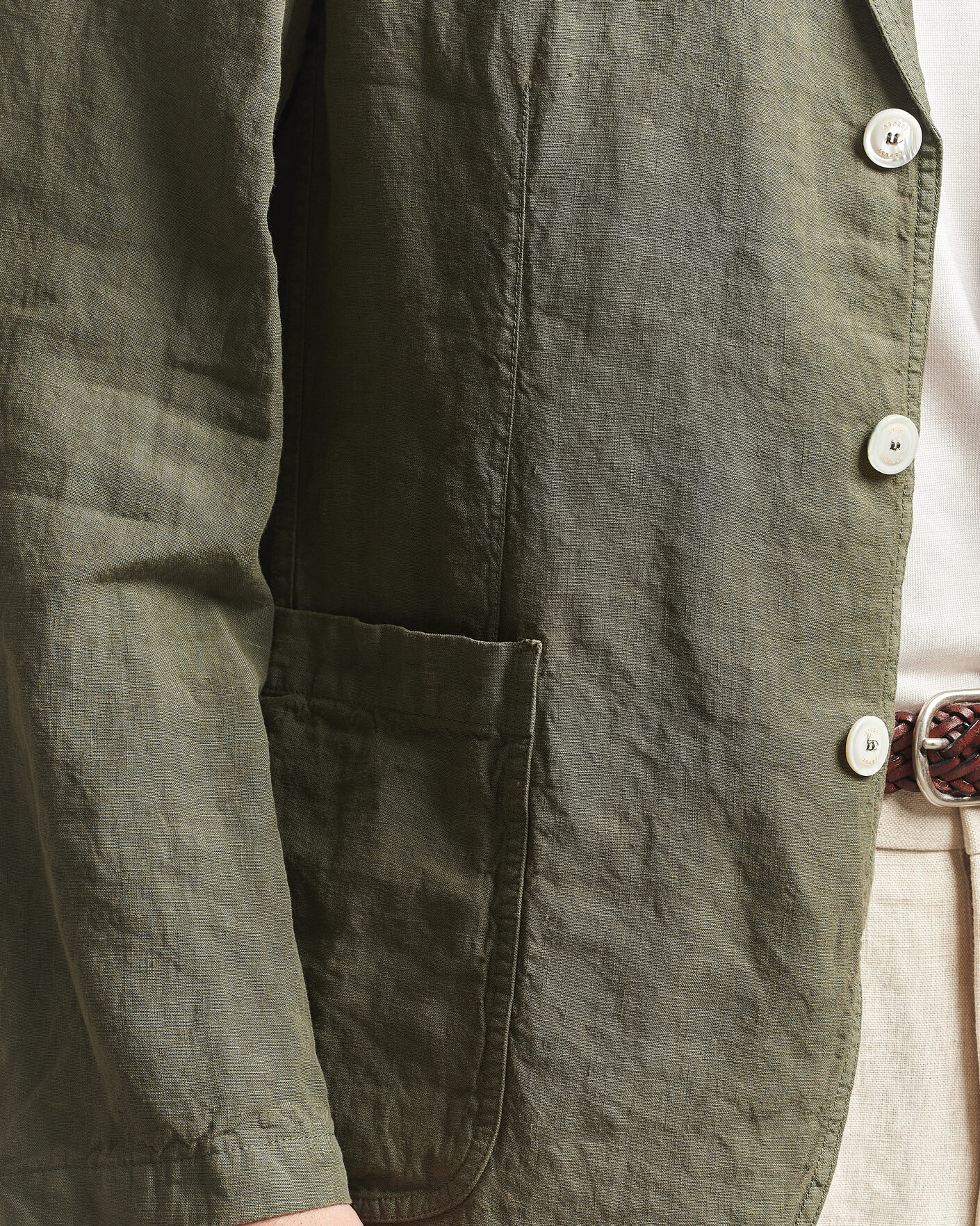 Herre | Blazere & jakker | Aspesi | Samuraki Linen Blazer Military