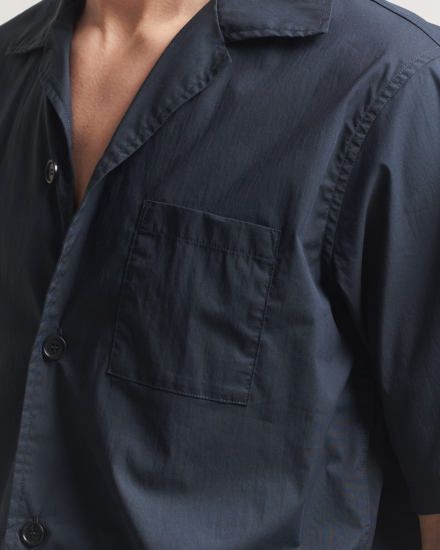 Herre | Skjorter | Aspesi | Ago Short Sleeve Shirt Navy