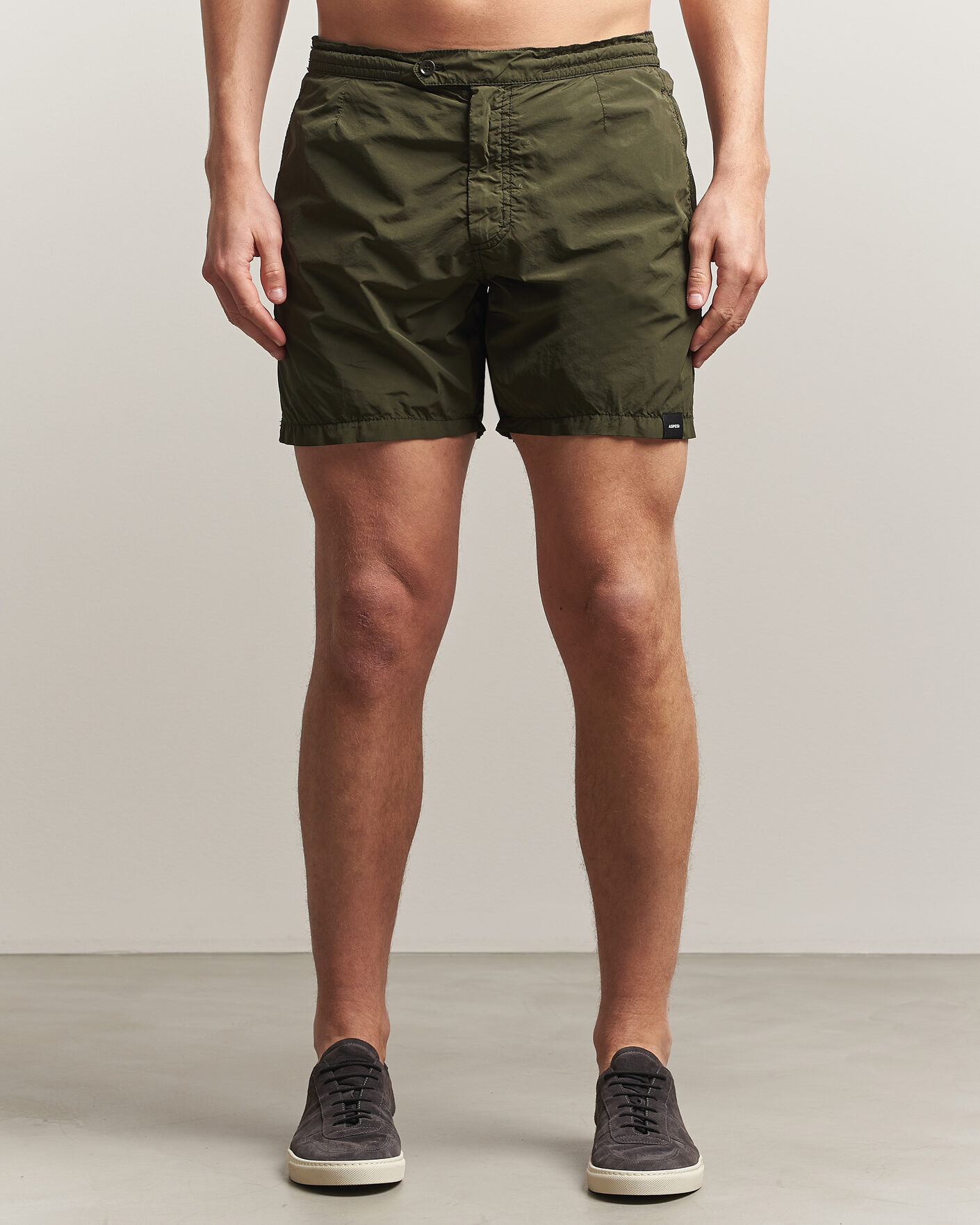 Herre | Badebukser | Aspesi | Caprese Nylon Swim Trunks Military