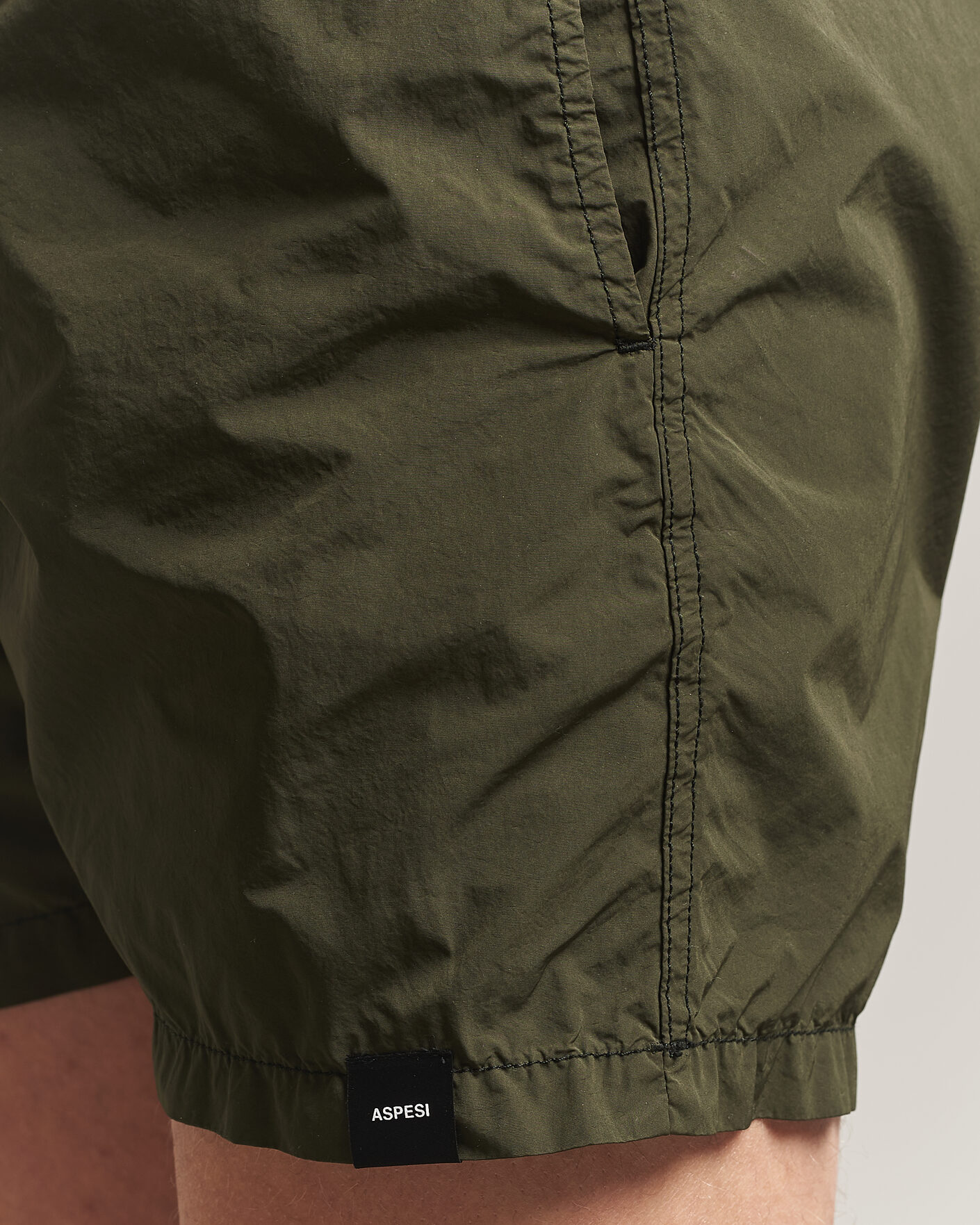 Herre | Badebukser | Aspesi | Caprese Nylon Swim Trunks Military