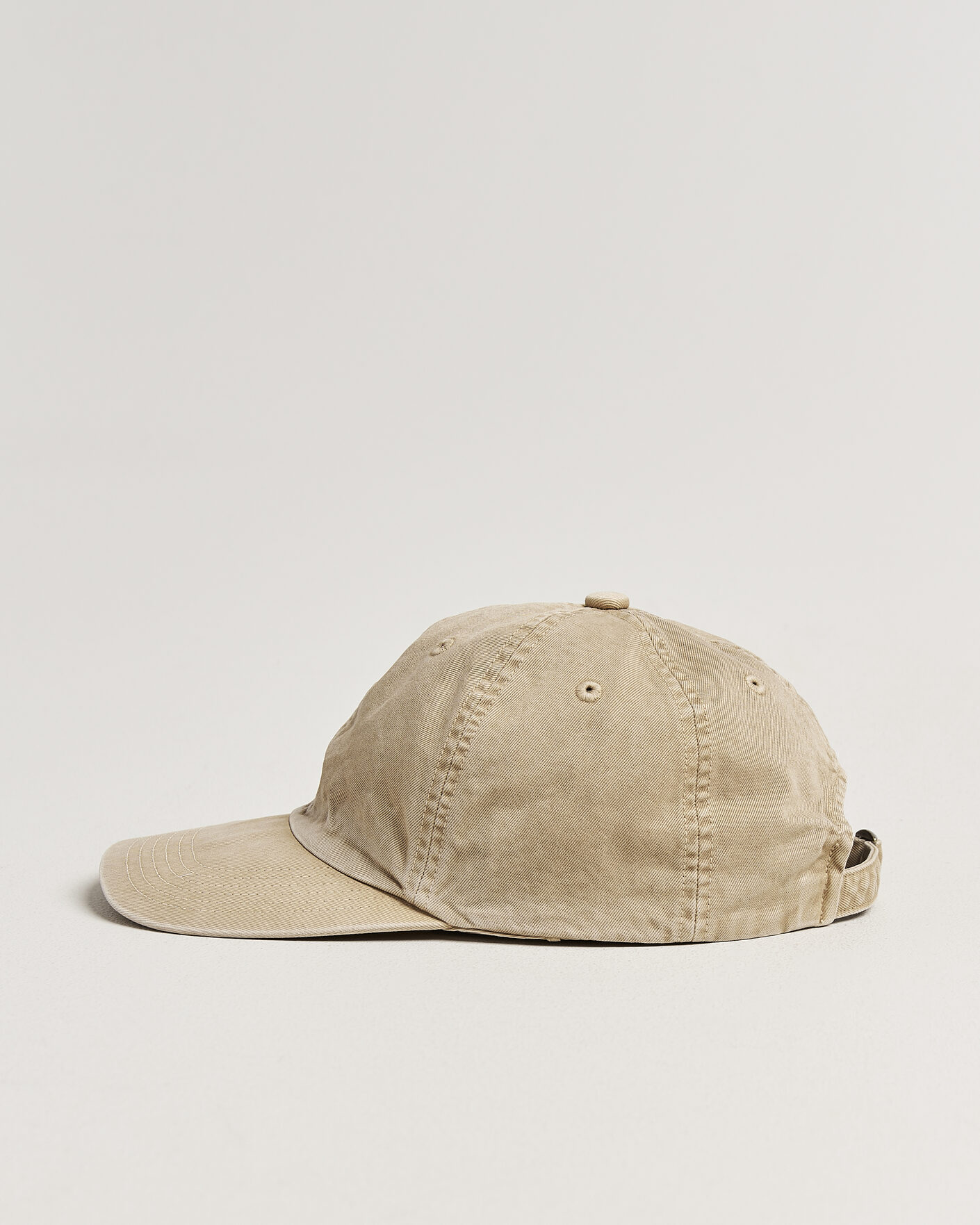 Herre | Hatte & kasketter | Auralee | Garment Dyed Finx Baseball Cap Light Beige