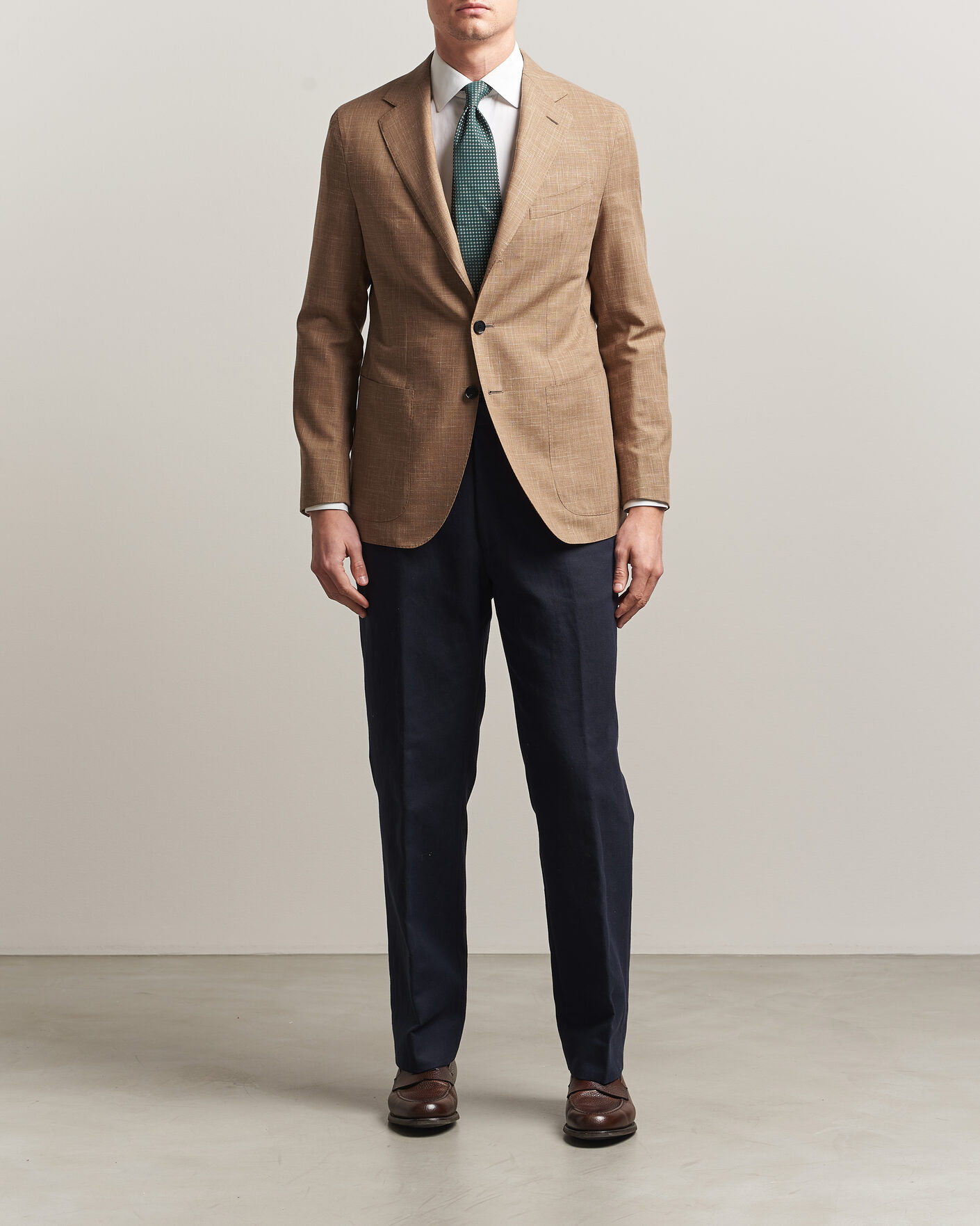 Herre | Blazere & jakker | Caruso | Aida Wool/Silk Blazer Brown