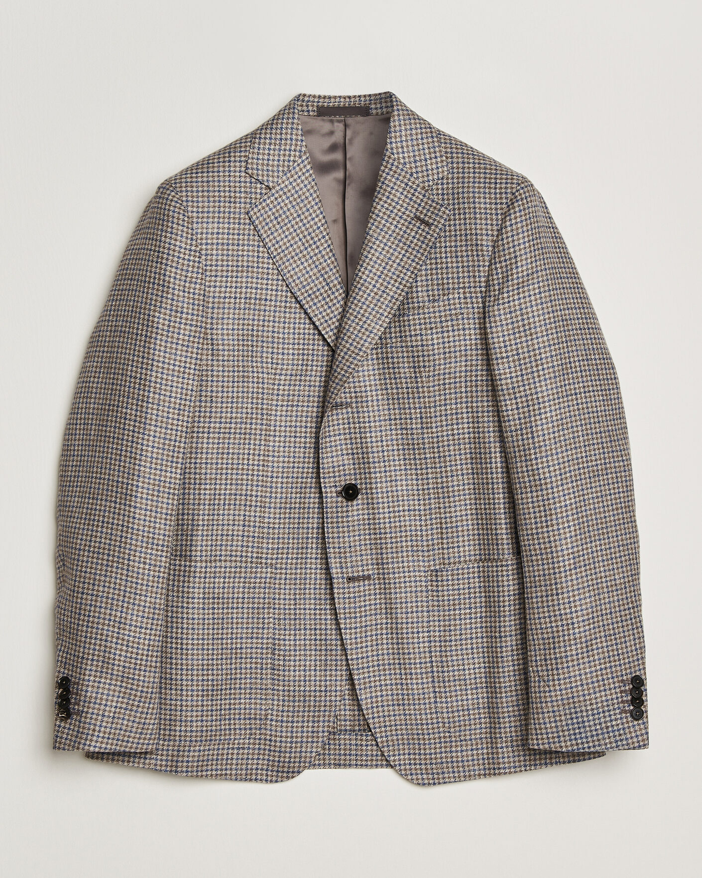Herre | Blazere & jakker | Caruso | Aida Linen/Wool Blazer Navy/Grey Check