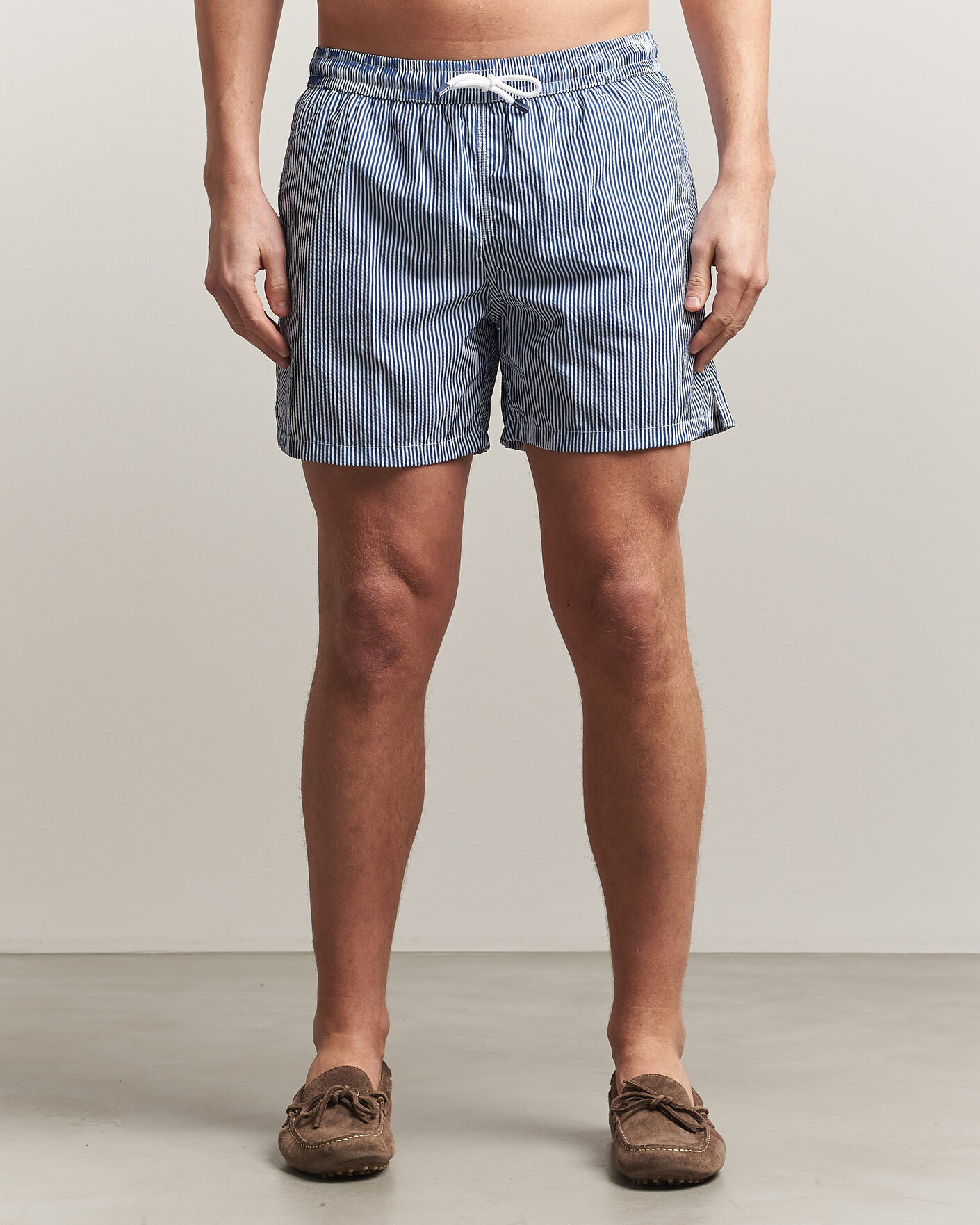 Herre | Badebukser | Fedeli | Madeira Swim Trunk Blue Stripes