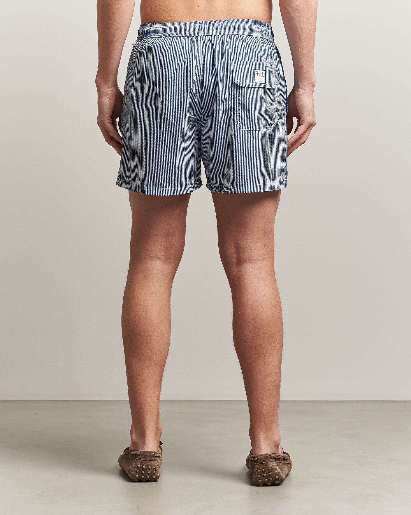 Herre | Badebukser | Fedeli | Madeira Swim Trunk Blue Stripes