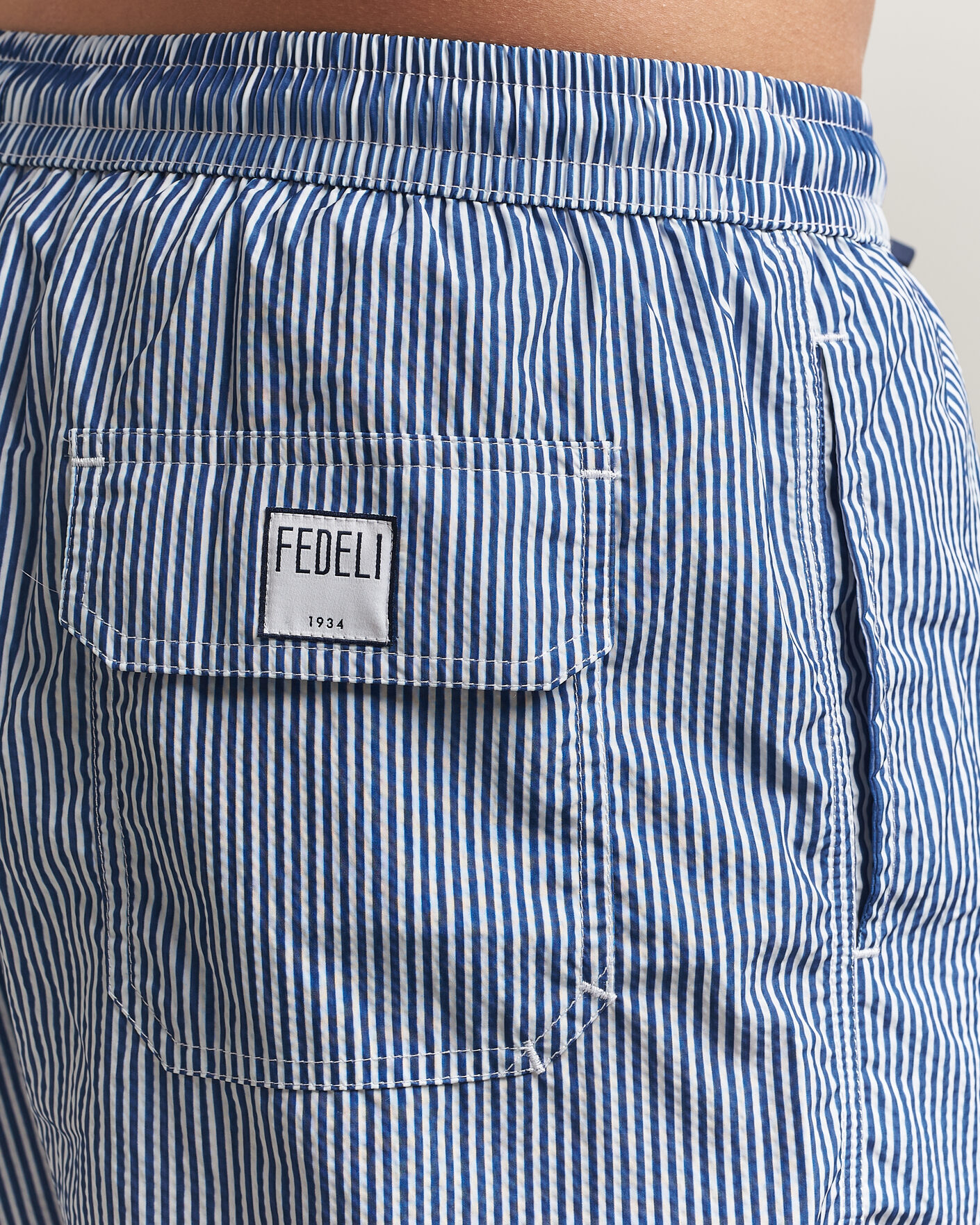 Herre | Badebukser | Fedeli | Madeira Swim Trunk Blue Stripes