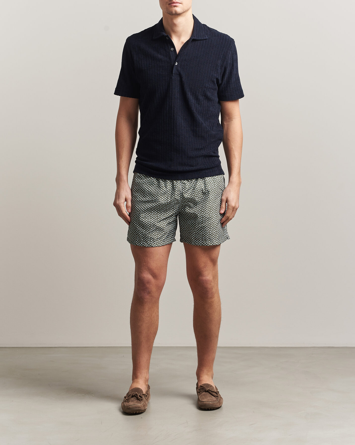 Herre | Badebukser | Fedeli | Madeira Swim Trunk Green Flowers