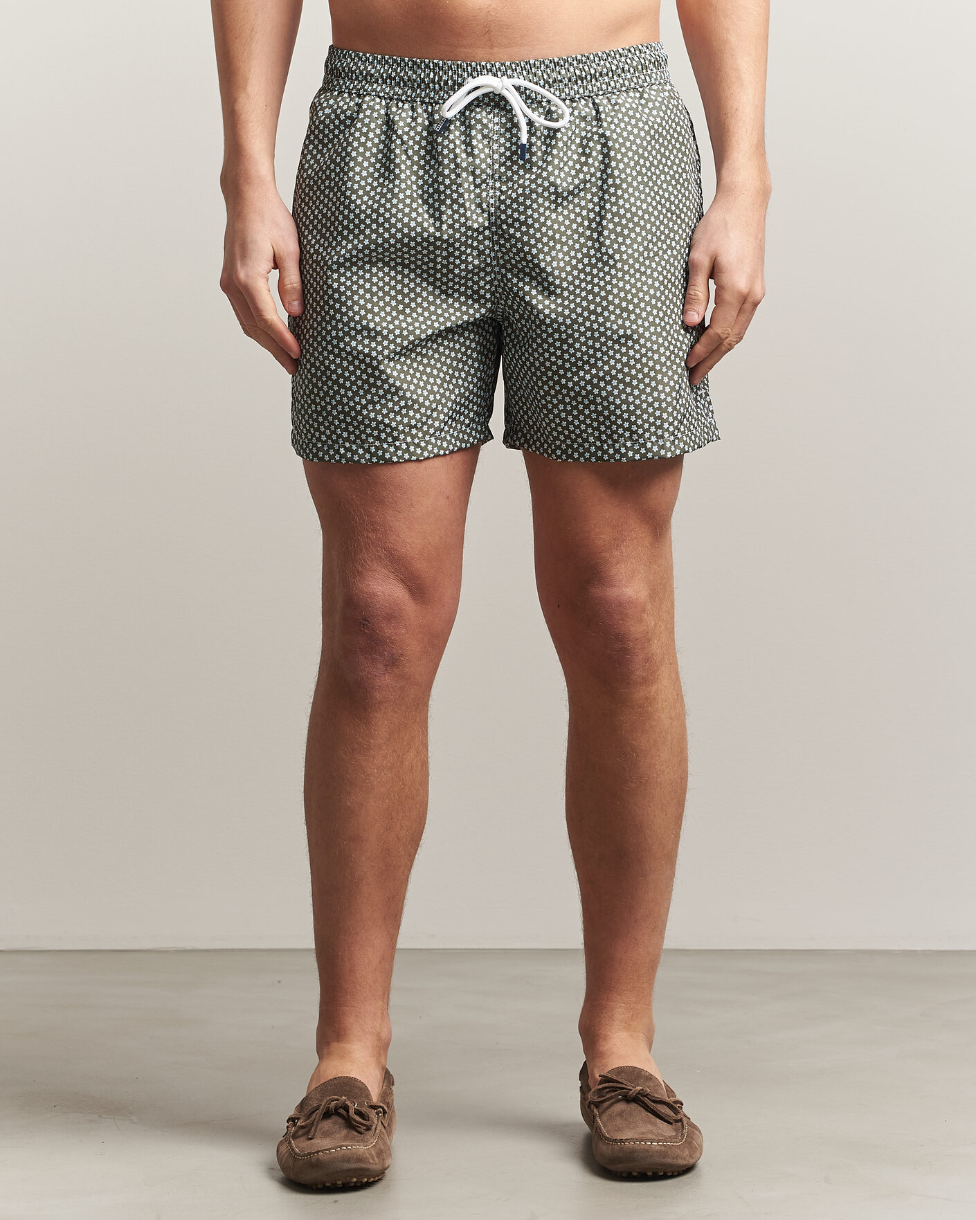 Herre | Badebukser | Fedeli | Madeira Swim Trunk Green Flowers