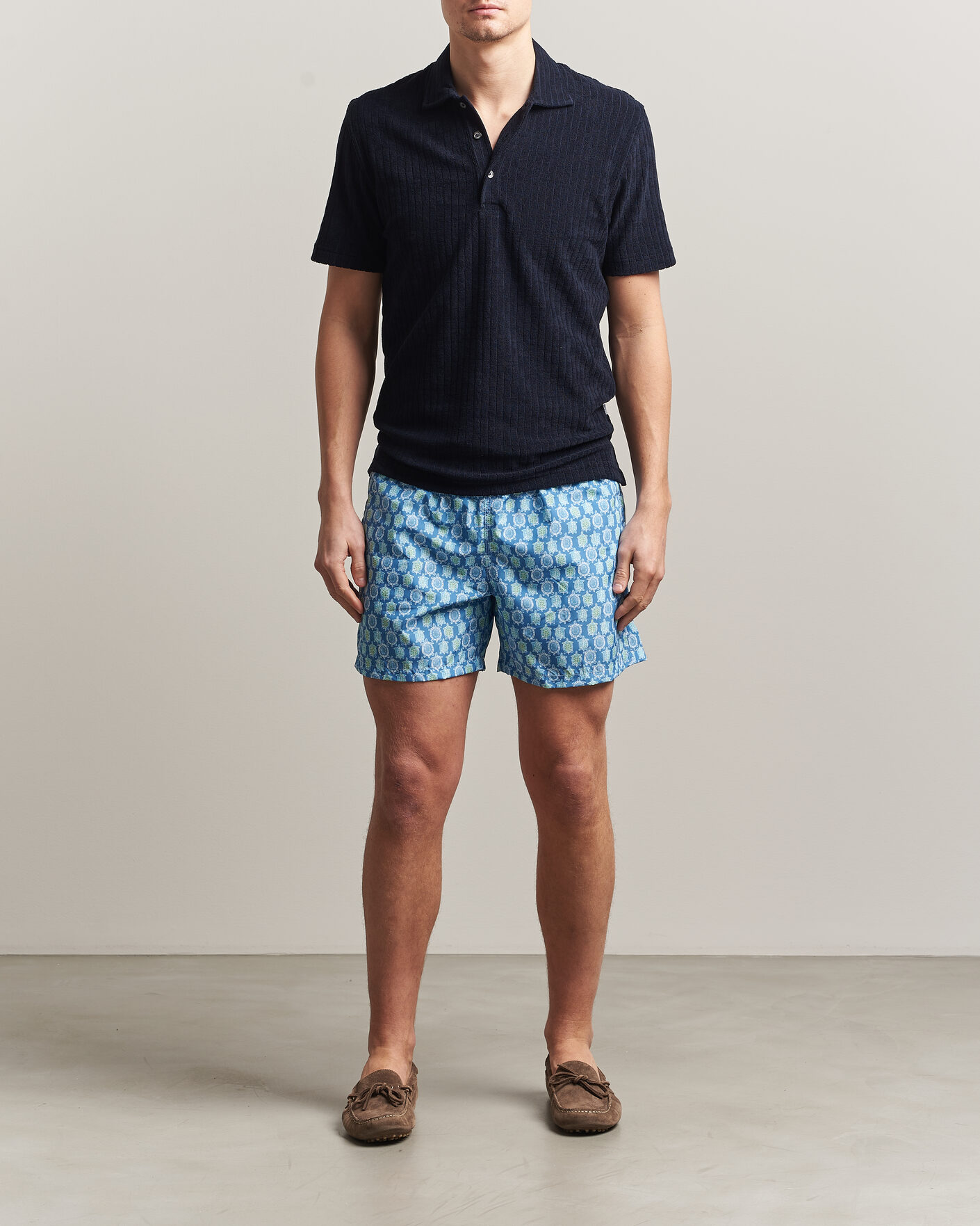 Herre | Badebukser | Fedeli | Madeira Swim Trunk Blue Turtles