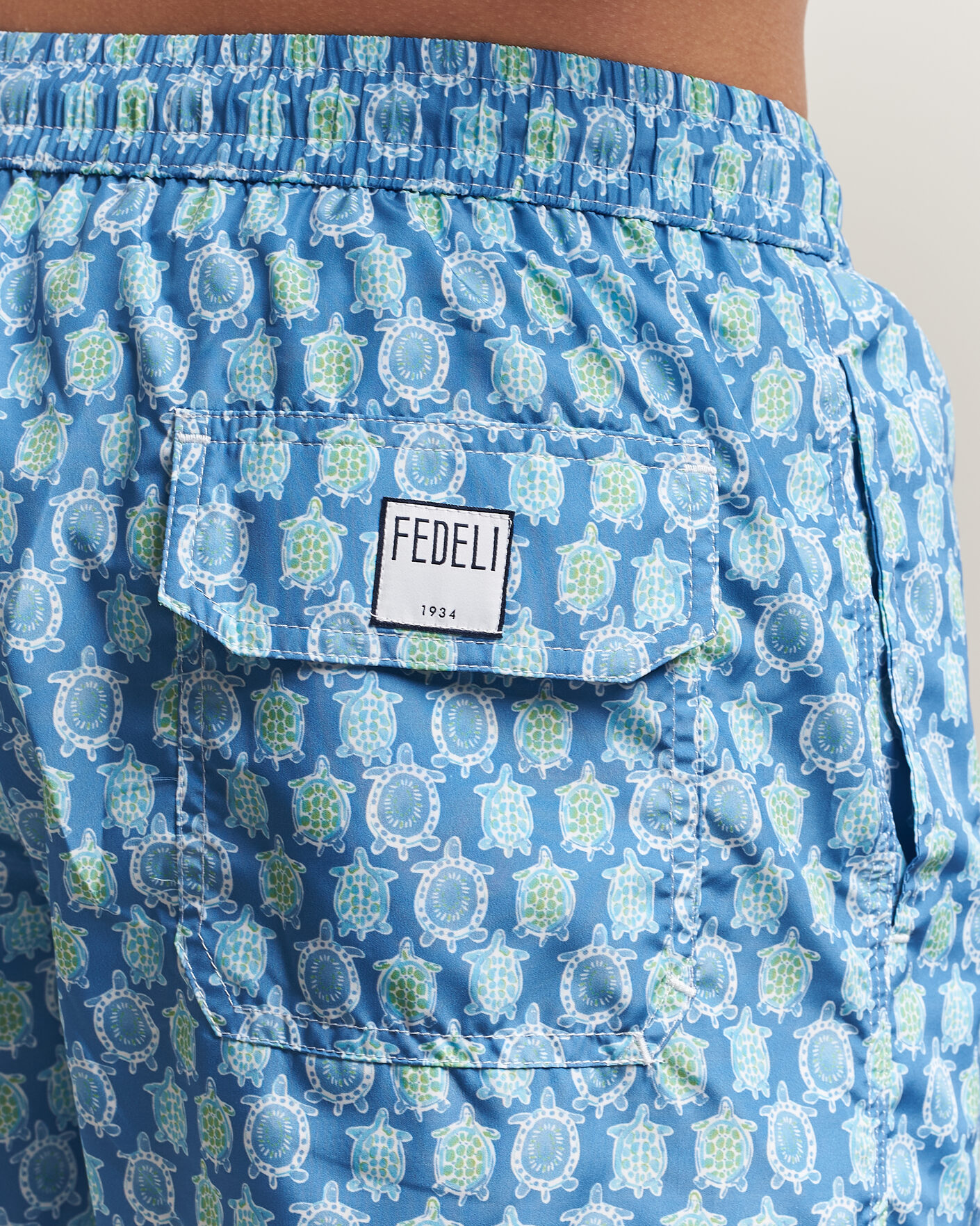 Herre | Badebukser | Fedeli | Madeira Swim Trunk Blue Turtles