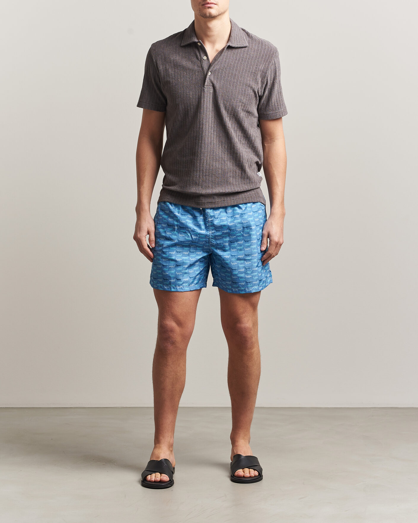 Herre | Badebukser | Fedeli | Madeira Swim Trunk Blue Crocs