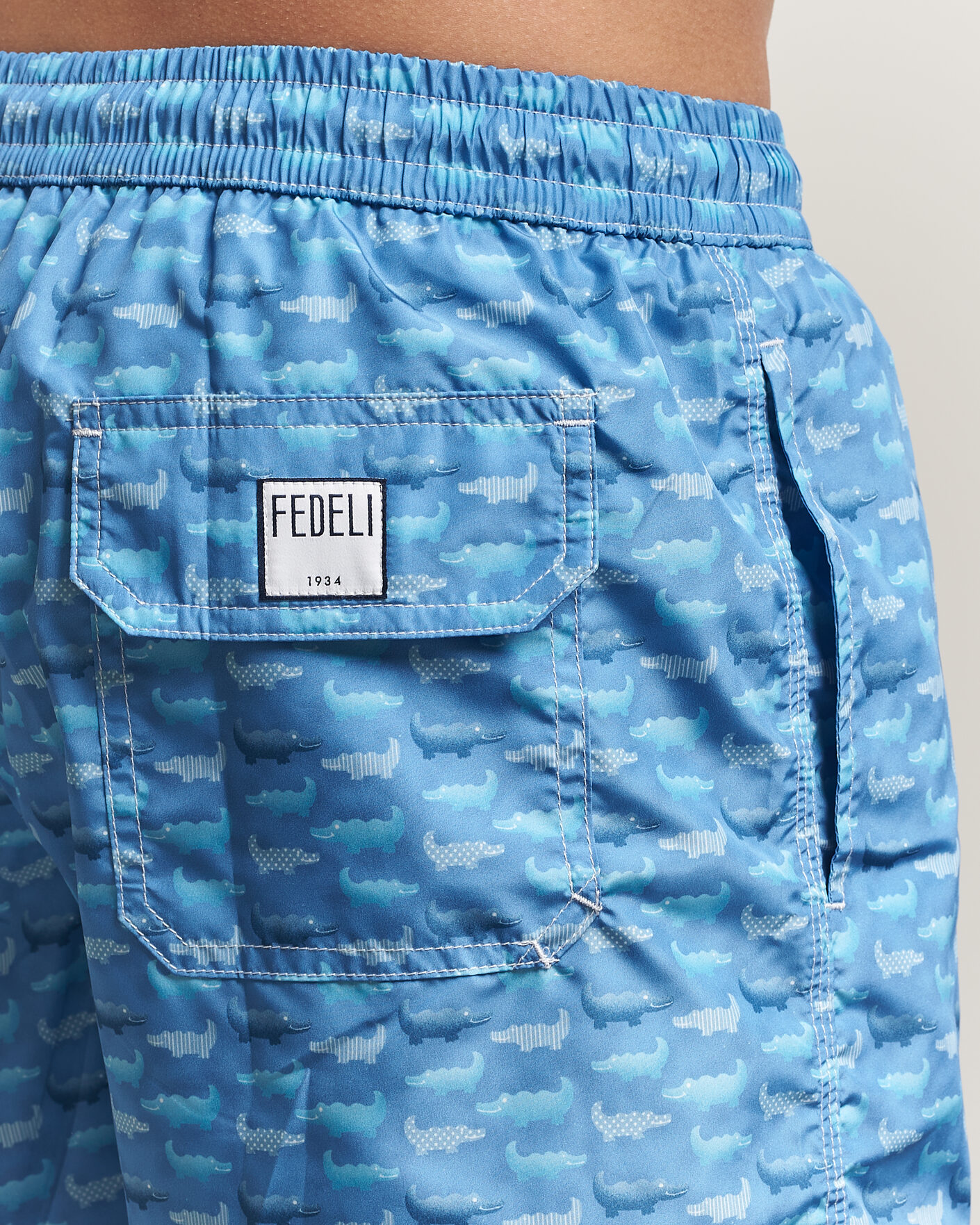Herre | Badebukser | Fedeli | Madeira Swim Trunk Blue Crocs