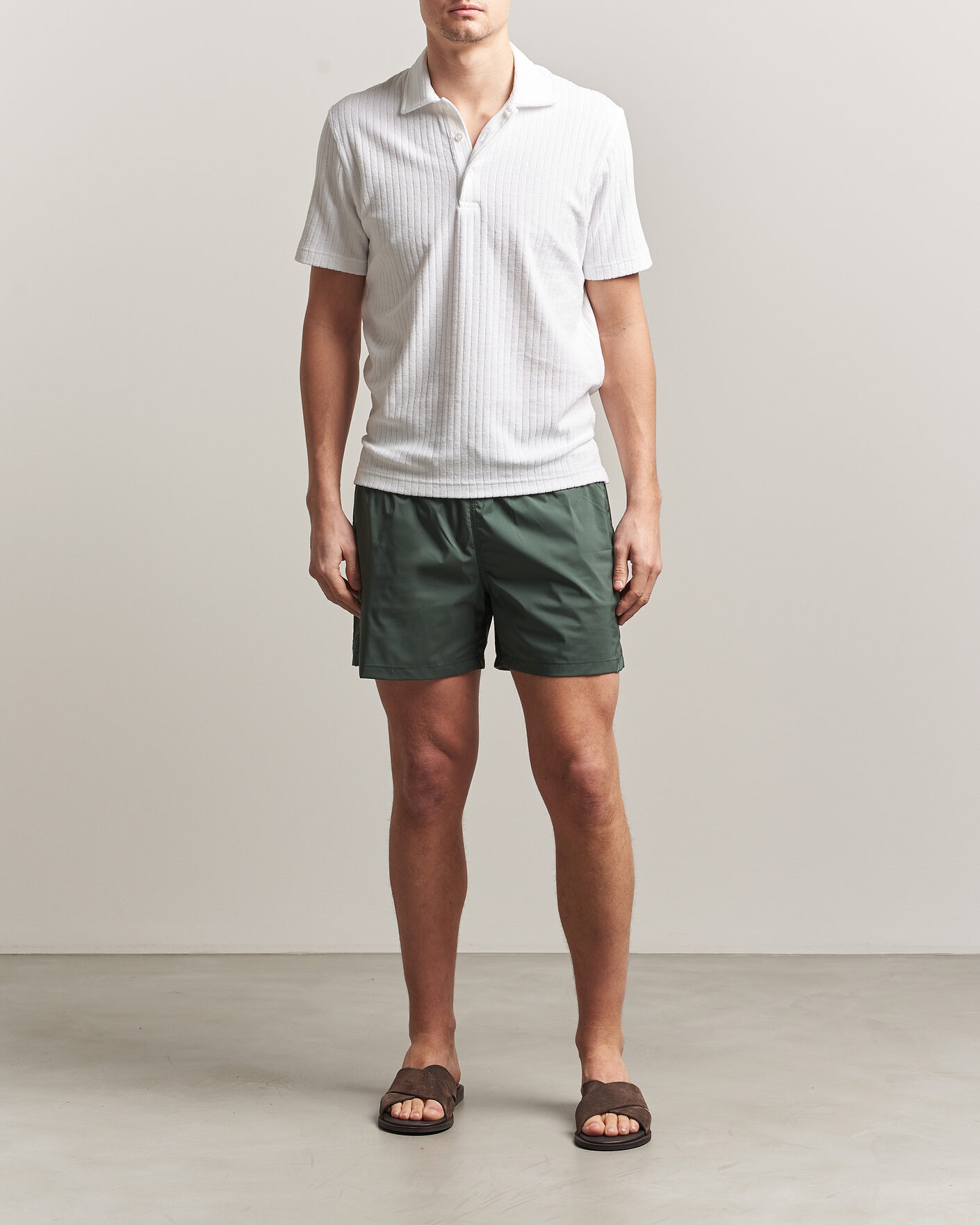Herre | Polotrøjer | Fedeli | Rib Terry Polo White