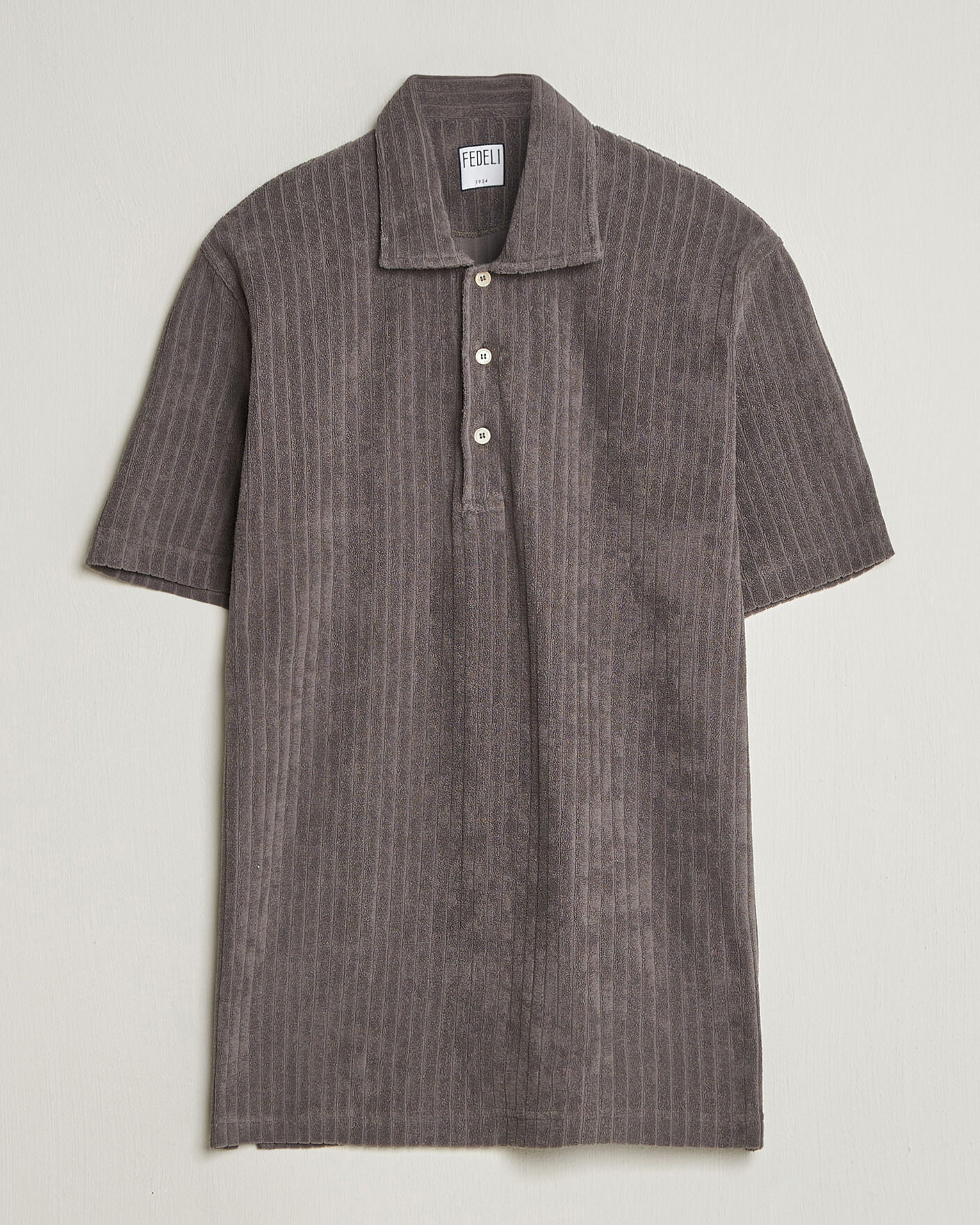 Herre | Polotrøjer | Fedeli | Rib Terry Polo Taupe