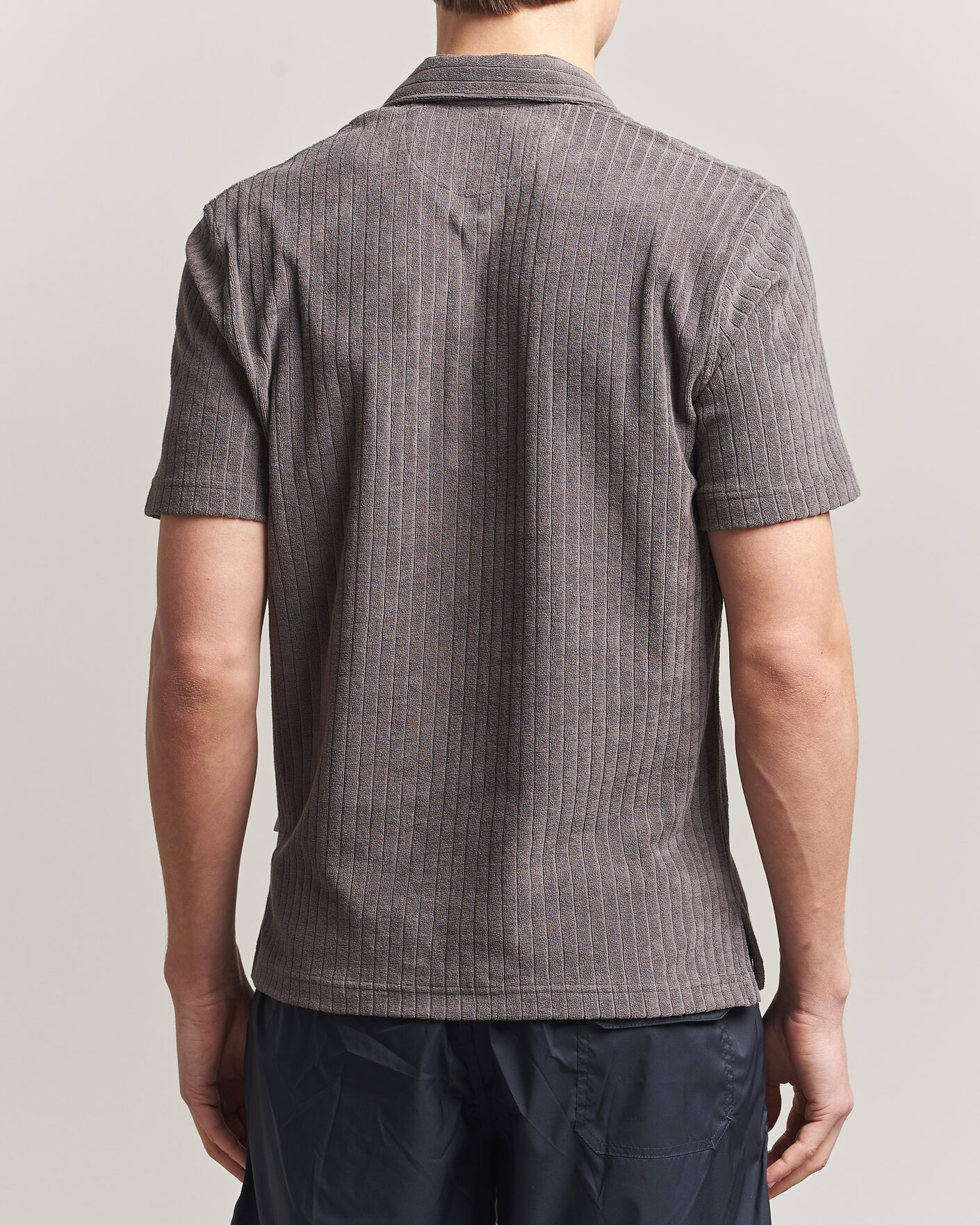 Herre | Polotrøjer | Fedeli | Rib Terry Polo Taupe
