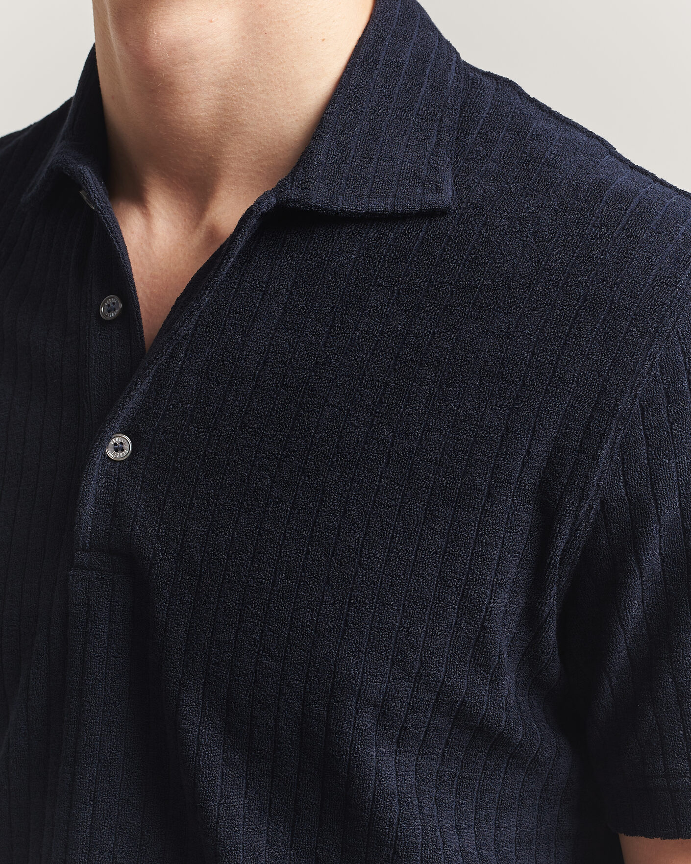 Herre | Polotrøjer | Fedeli | Rib Terry Polo Navy