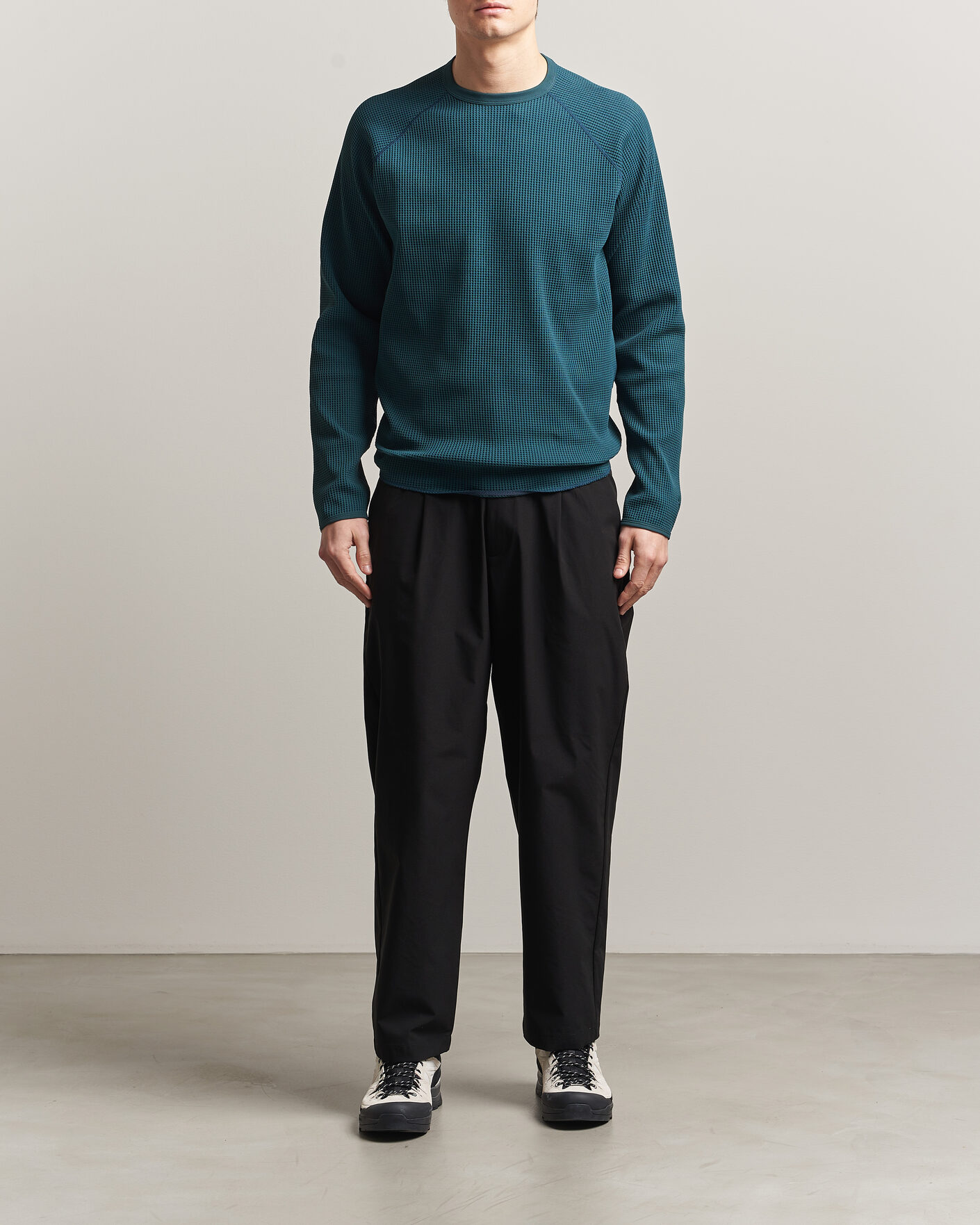 Herre | T-Shirts | Goldwin | WF Light Long Sleeve T-Shirt Kokiran Green