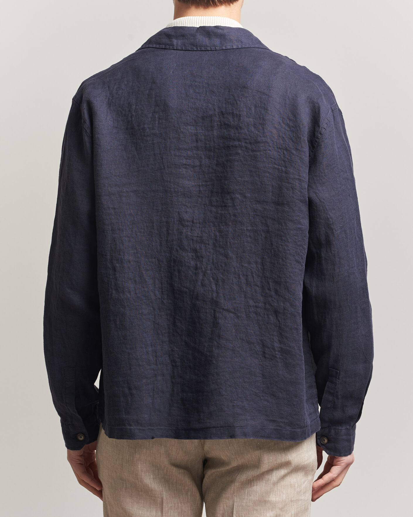 Herre | Jakker | Herno | Linen Safari Jacket Navy