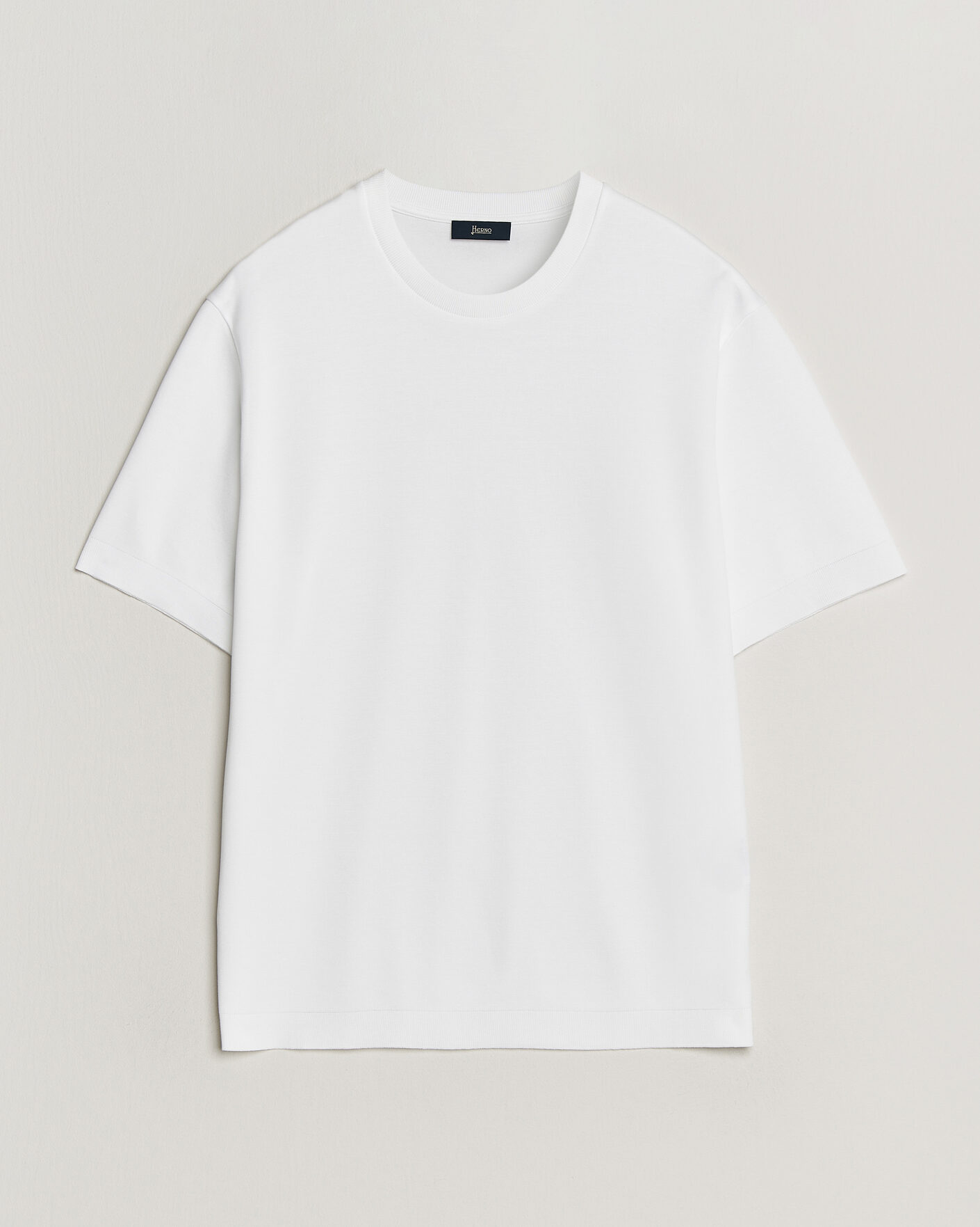 Herre | T-Shirts | Herno | Micro Piquet T-Shirt White