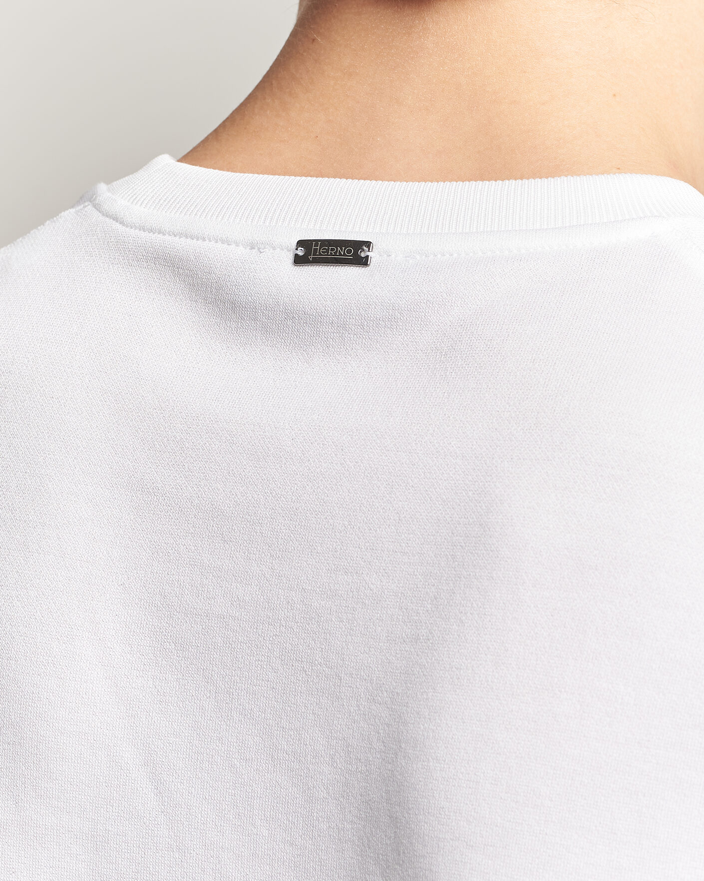 Herre | T-Shirts | Herno | Micro Piquet T-Shirt White