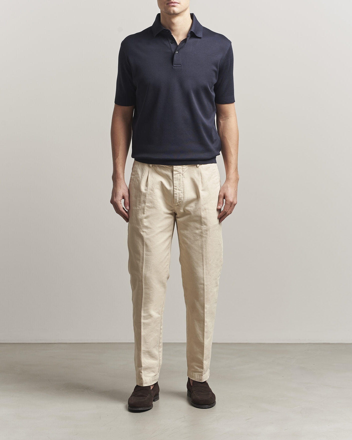 Herre | Polotrøjer | Herno | Micro Piquet Polo Navy