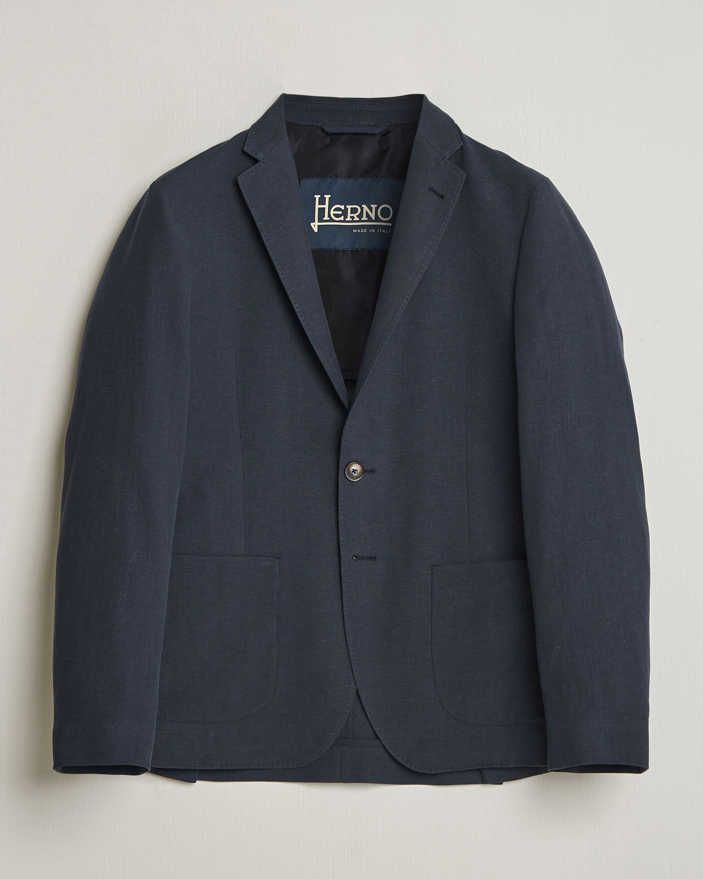 Herre | Blazere & jakker | Herno | Cotton/Linen Blazer Navy