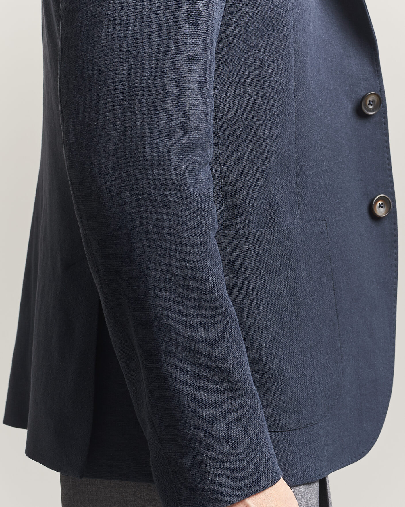 Herre | Blazere & jakker | Herno | Cotton/Linen Blazer Navy