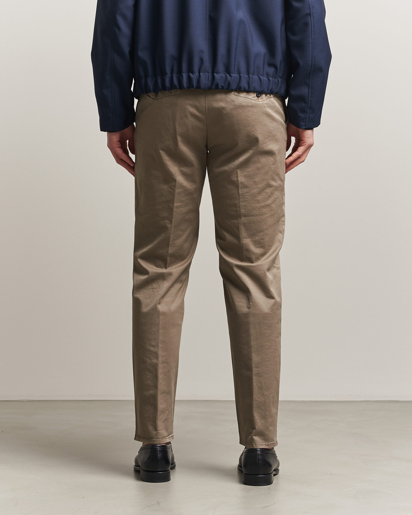 Herre | Bukser | Incotex | Regular Fit Garment Dyed Slacks Brown