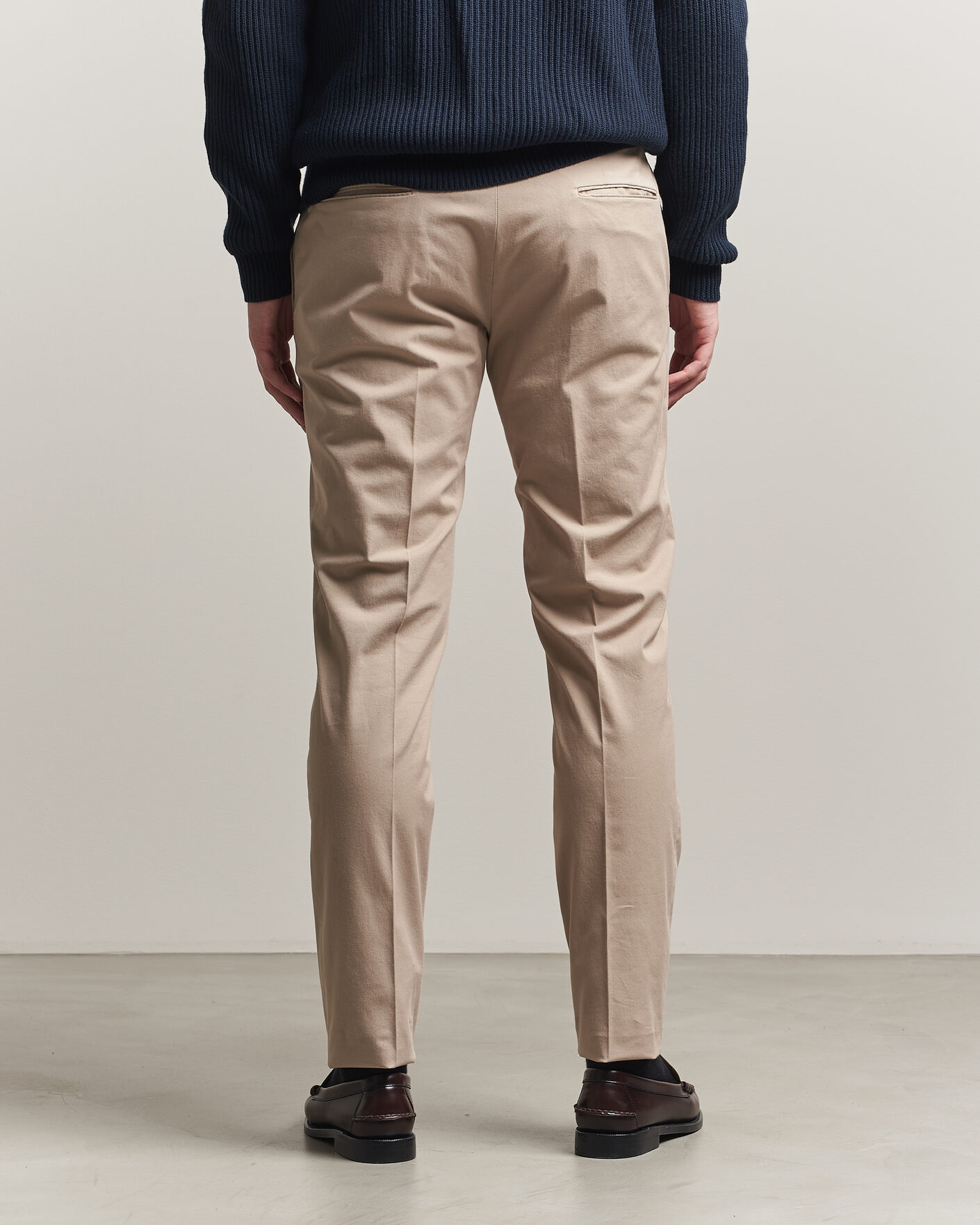 Herre | Bukser | Incotex | Slim Fit Comfort Chinos Sand