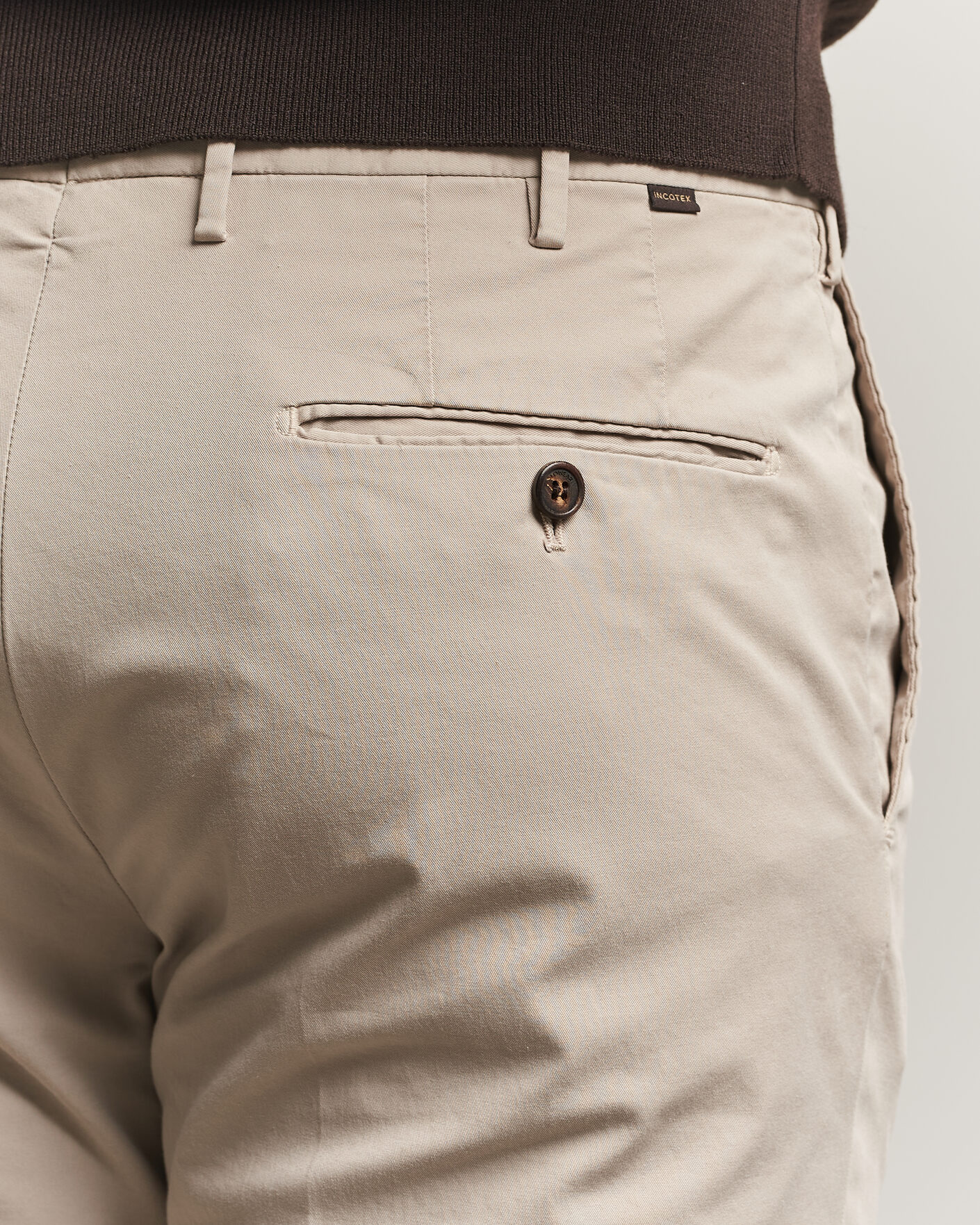 Herre | Bukser | Incotex | Regular Fit Comfort Chinos Sand