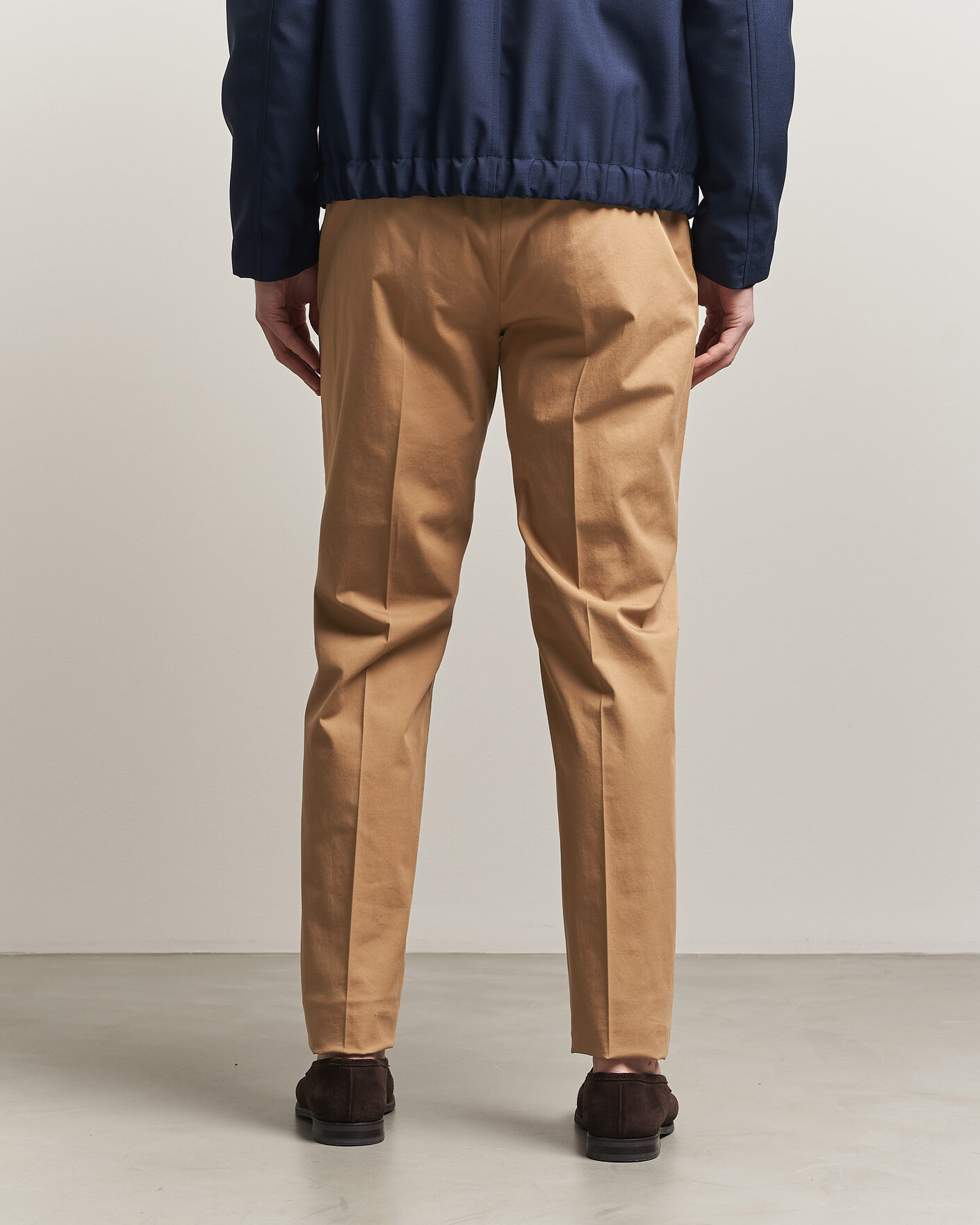 Herre | Bukser | Incotex | Regular Fit Comfort Chinos Khaki