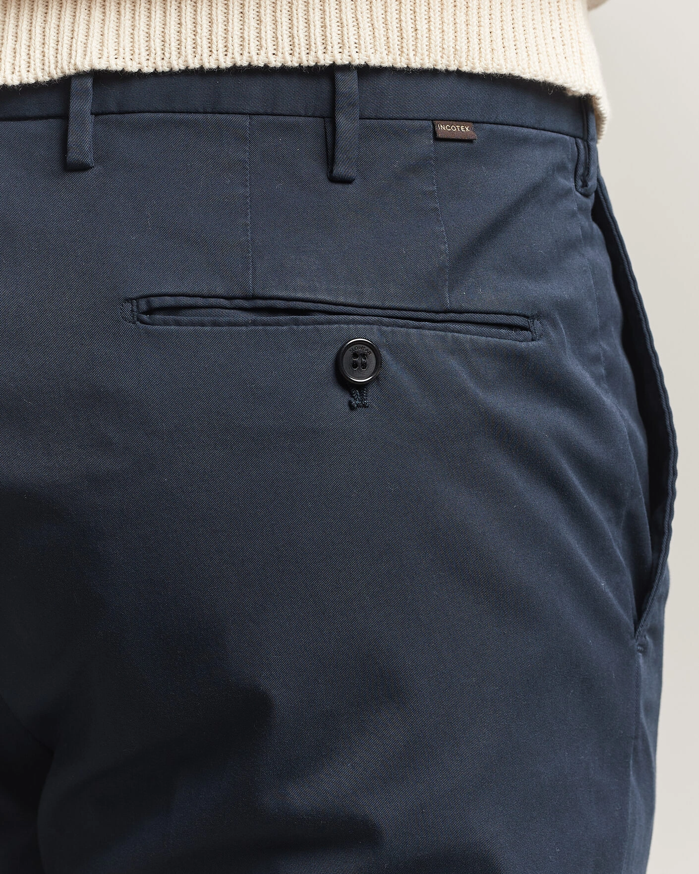 Herre | Bukser | Incotex | Regular Fit Comfort Chinos Navy