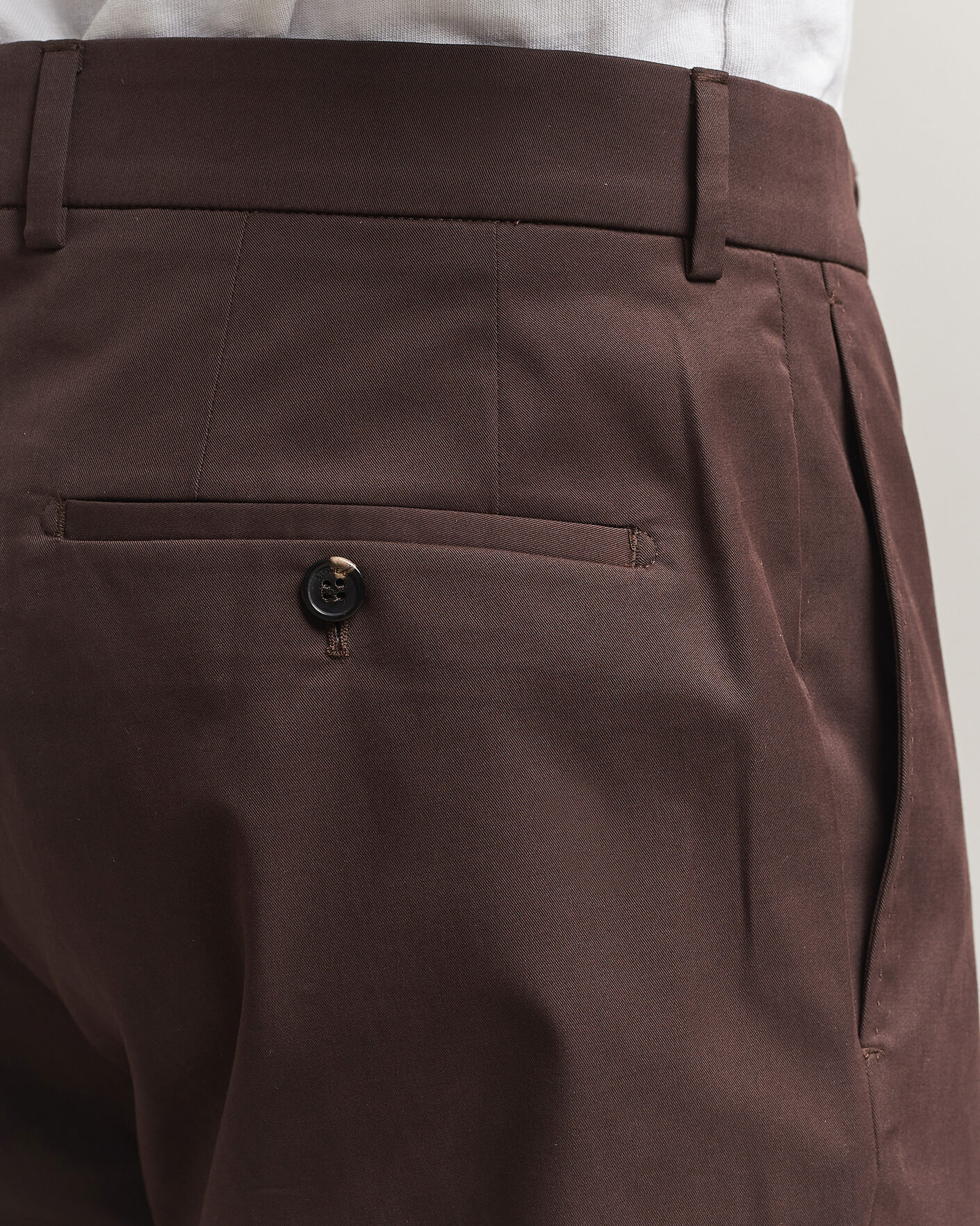 Herre | Bukser | Incotex | Regular Fit Flexgab Cotton Chinos Dark Brown